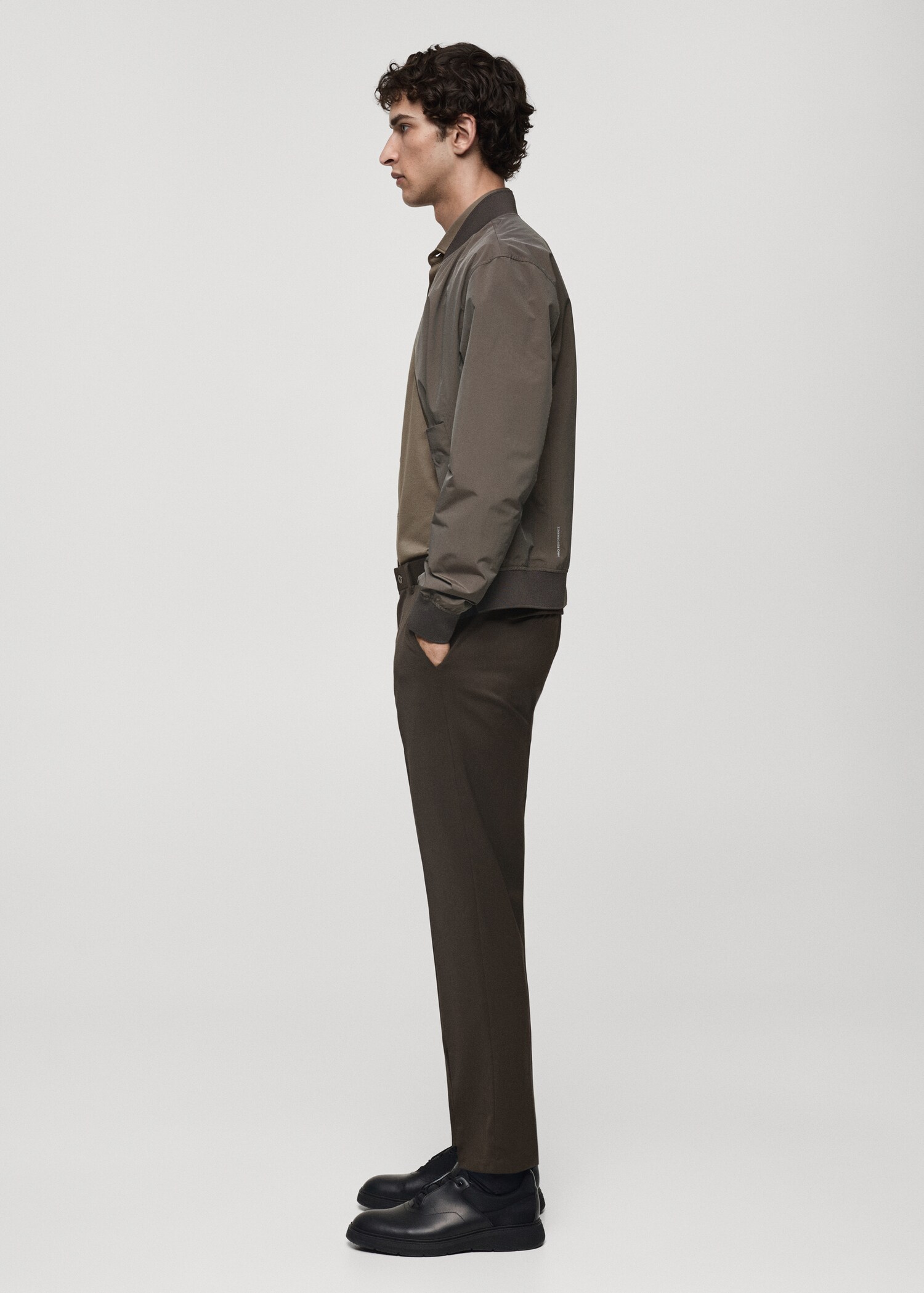 Coolmax® stretch-fabric slim-fit pants - Details of the article 2