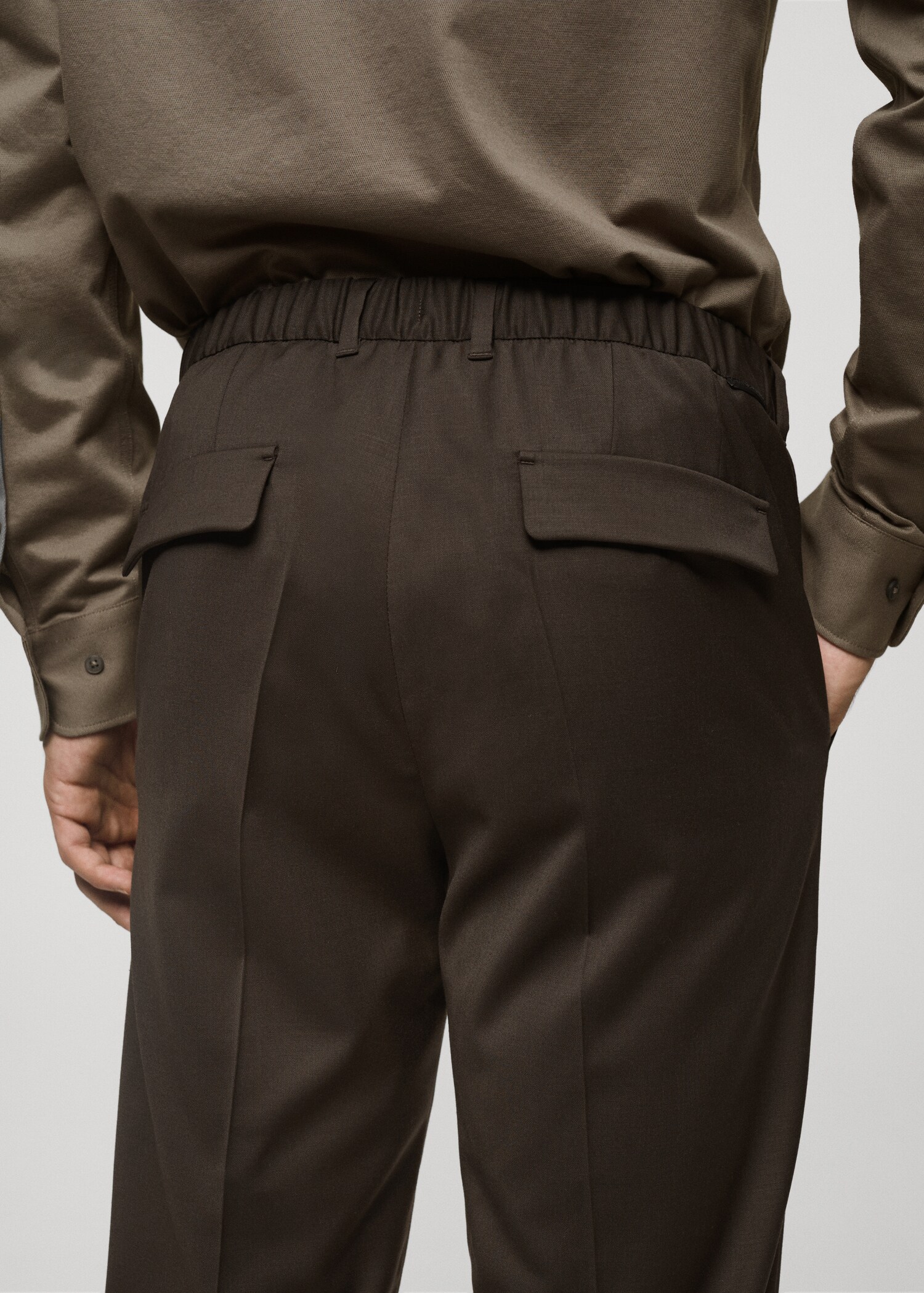 Coolmax® stretch-fabric slim-fit pants - Details of the article 6