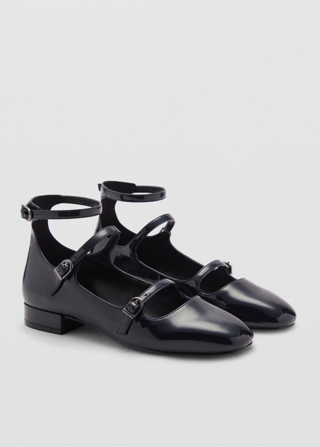 Patent leather shoes with buckle - Teen Girl | MANGO OUTLET USA