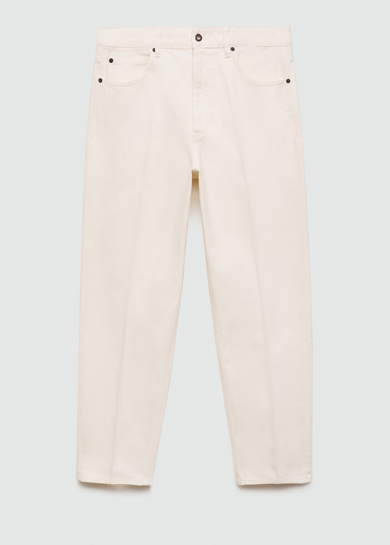 Relaxed-fit jeans with flattened stripe - Article without model