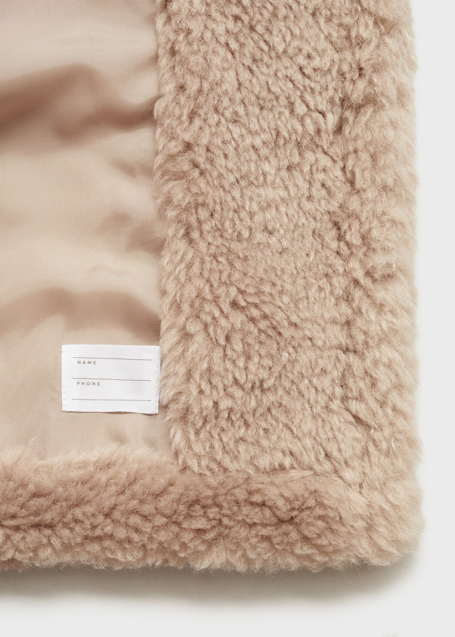 Shearling-effect coat - Details of the article 0