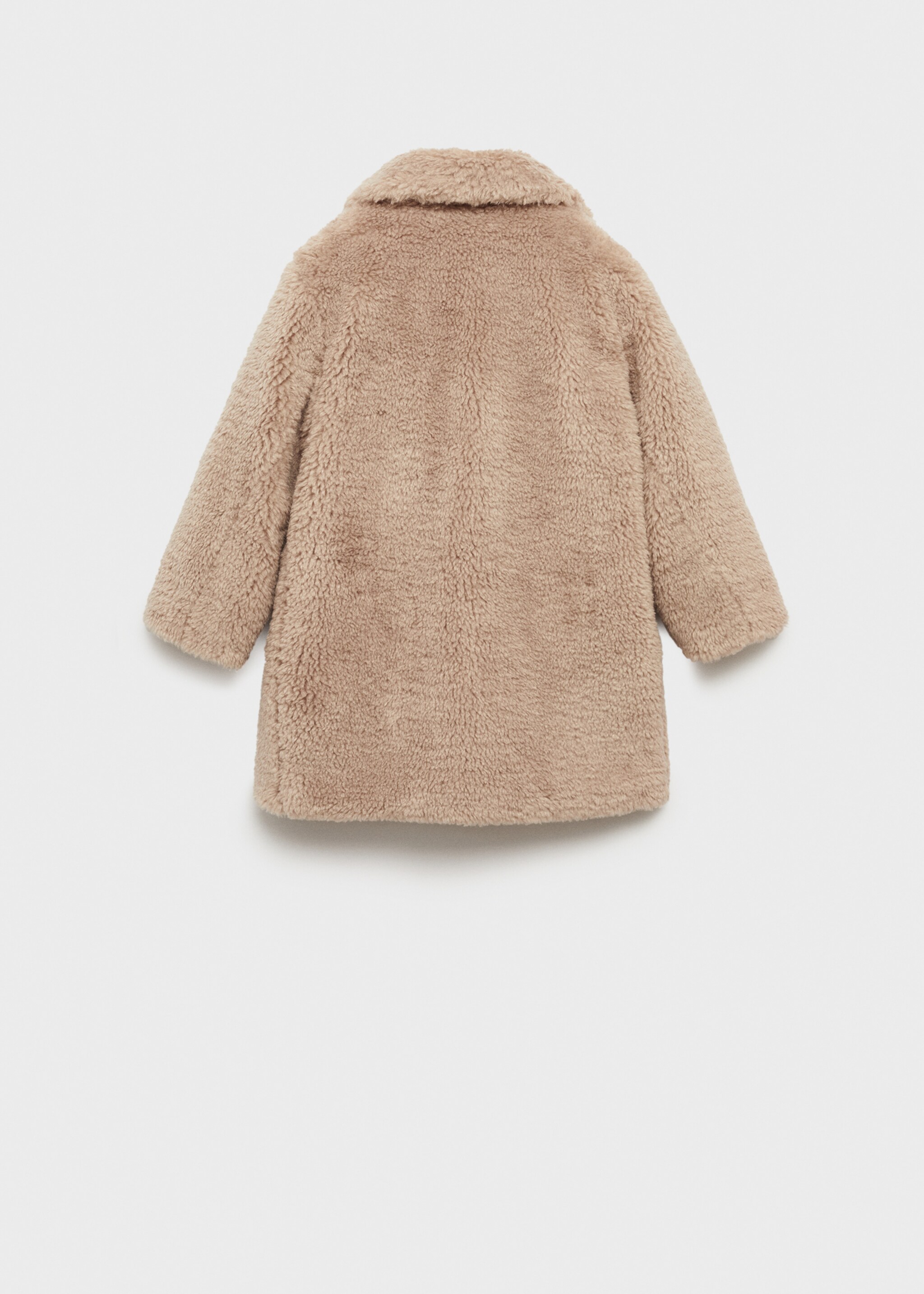 Shearling-effect coat - Reverse of the article, Medium Brown. Ref: 77075974-00.