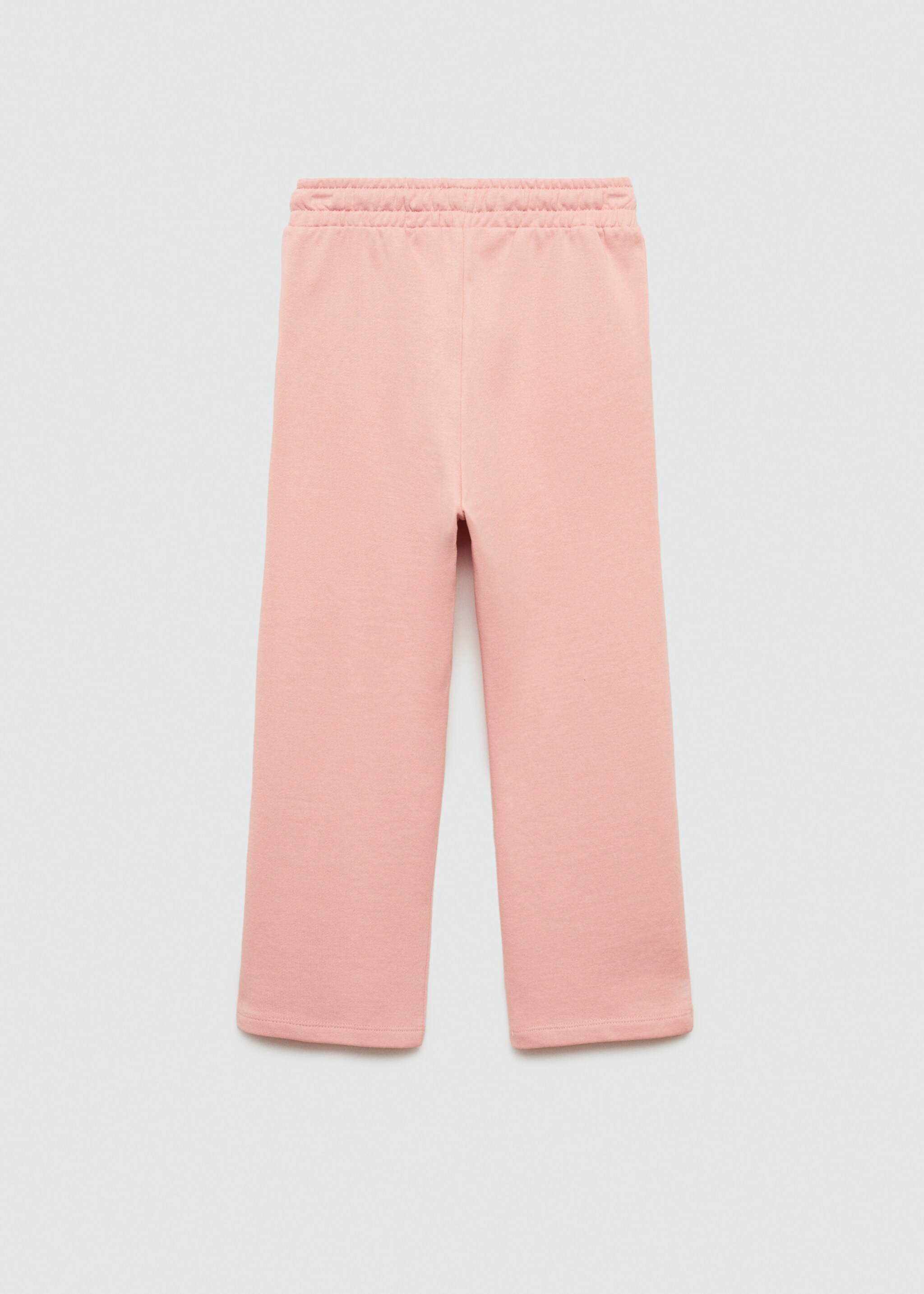 Straight-fit cotton trousers - Reverse of the article, Pink. Ref: 77075978-00.