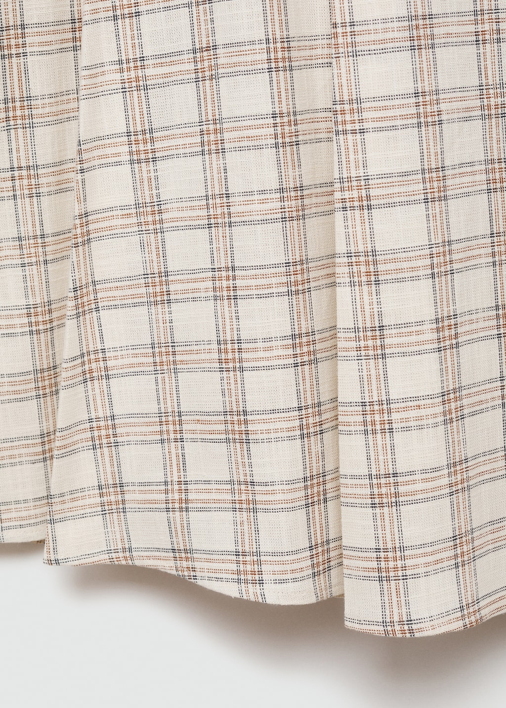 Check flared skirt - Women | MANGO OUTLET USA