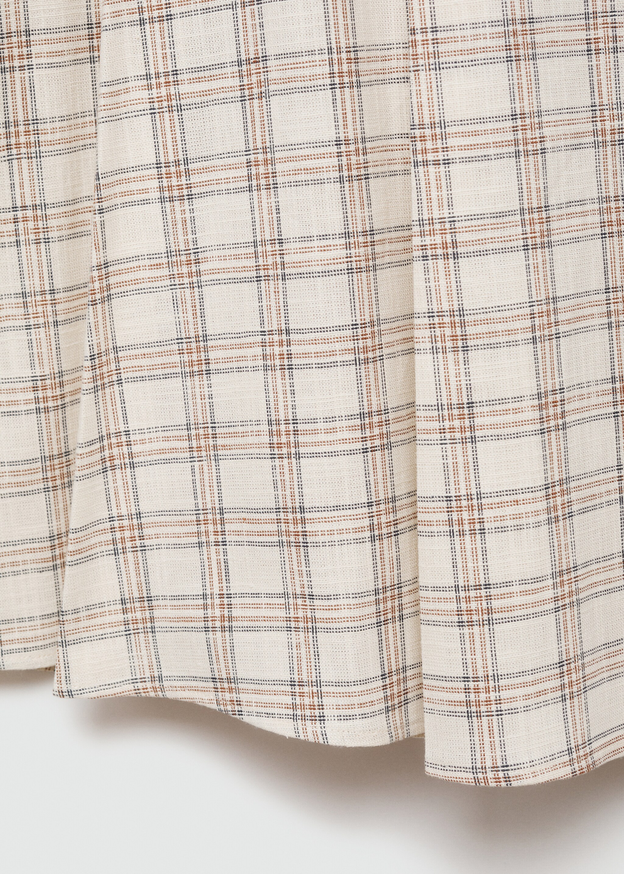 Check flared skirt - Details of the article 8