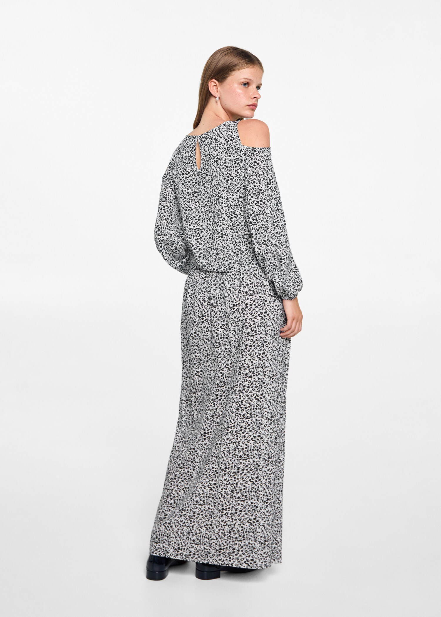 Leopard midi skirt - Reverse of the article