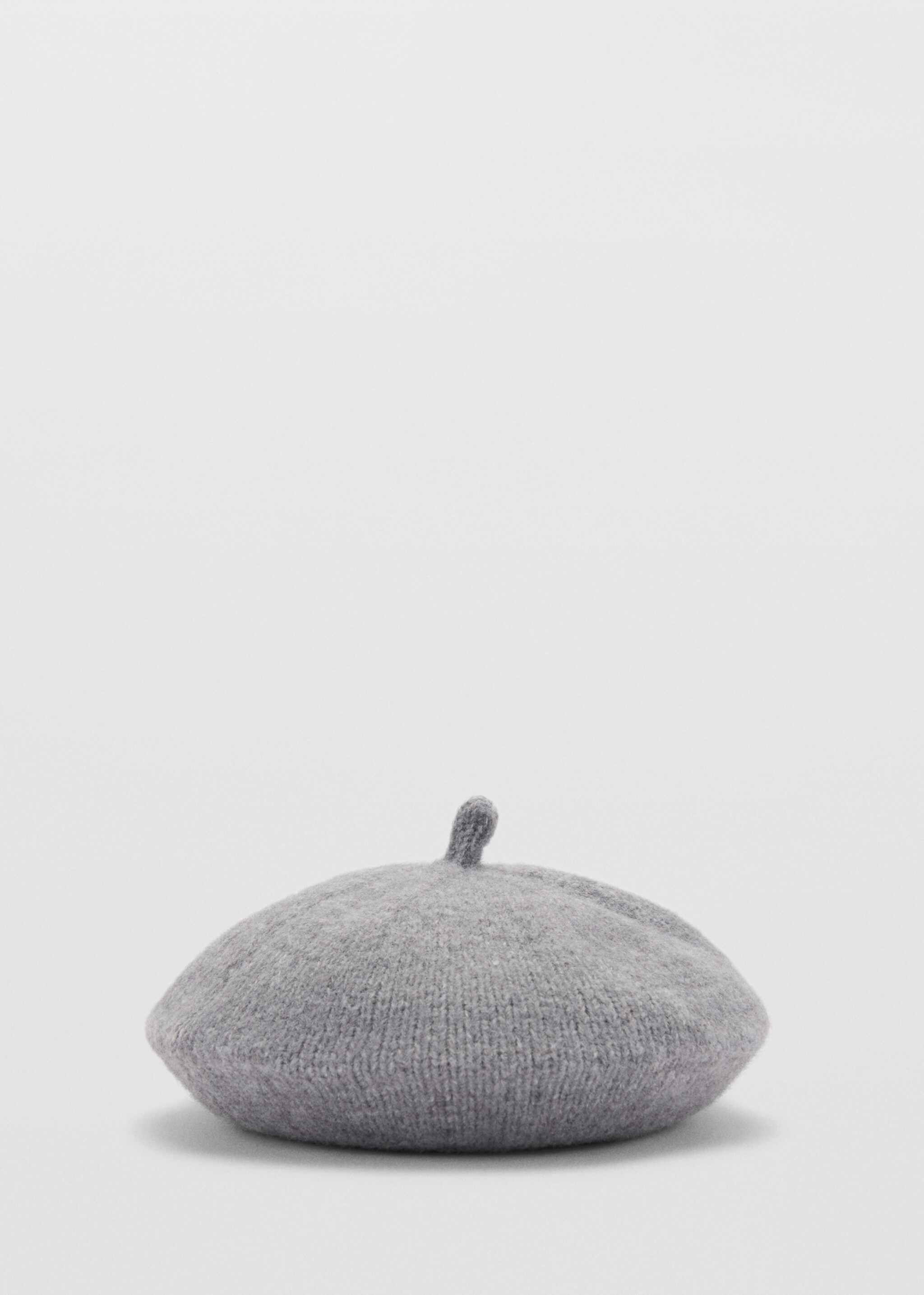 Striped beret - Article without model, Medium Heather Grey. Ref: 77075994-00.