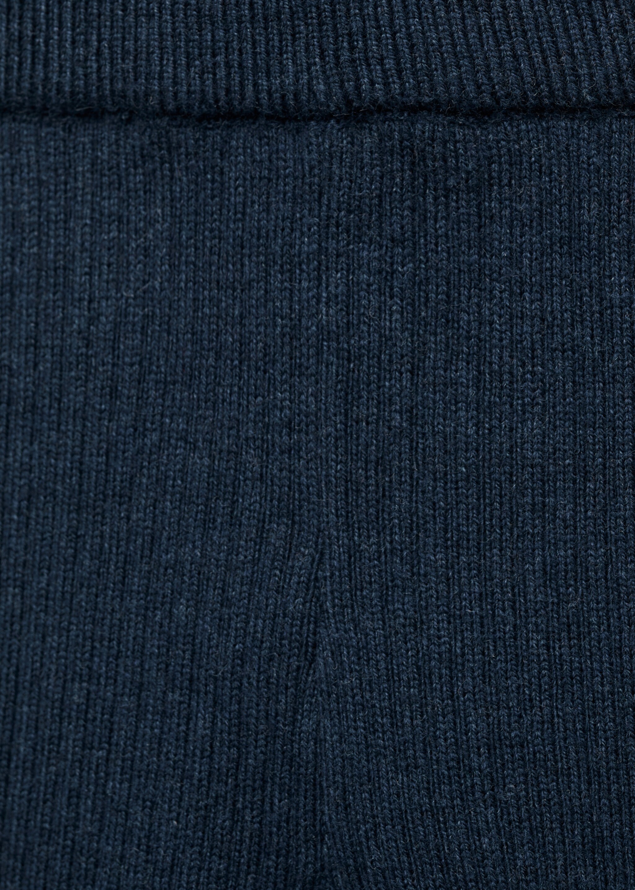 Legíny z žebrovaného úpletu a ohrnutými nohavicemi - Detail zboží 0, Námořnická modrá. Ref: 77075995-00.