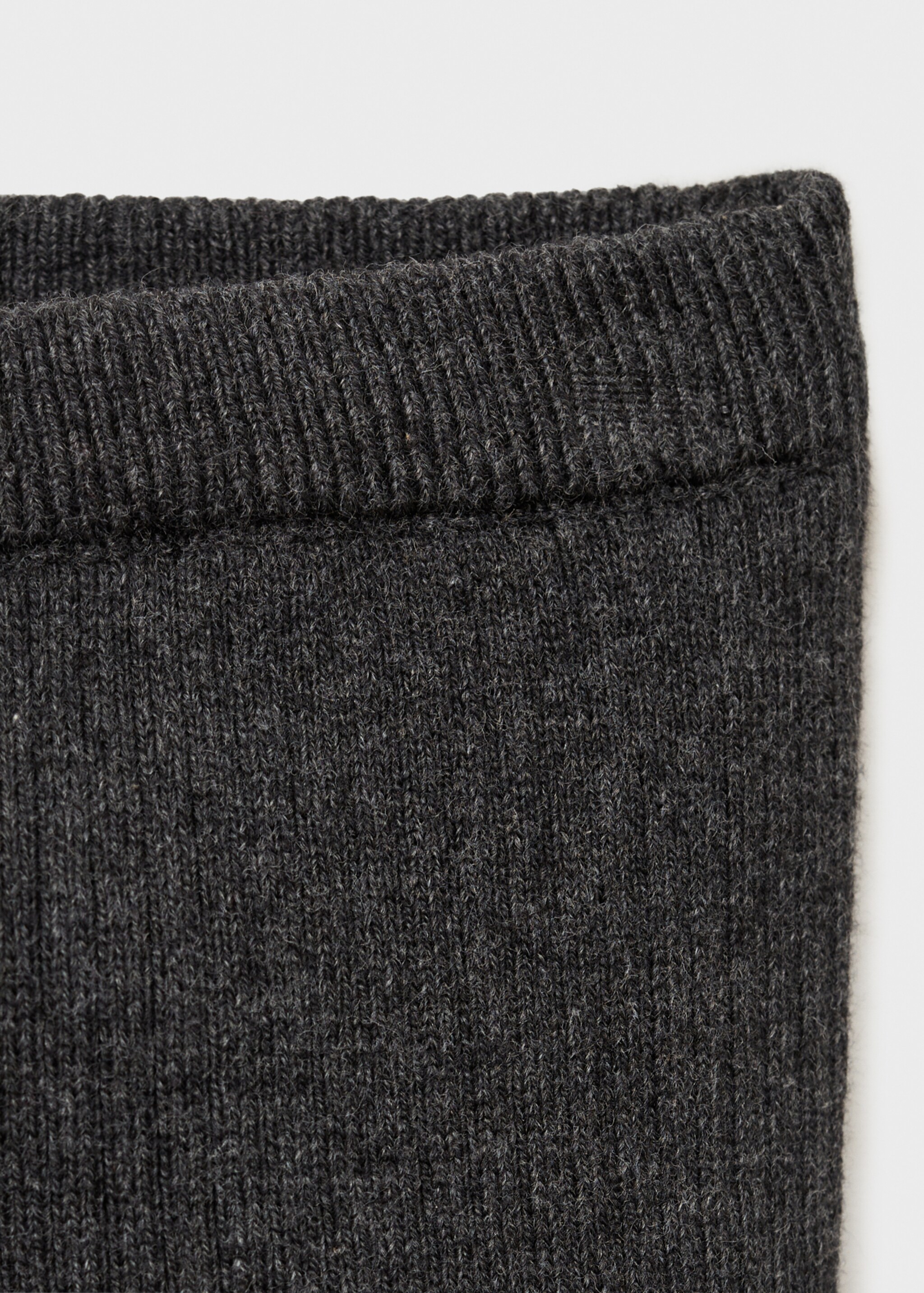 Legging côtelé à revers - Détail de l'article 8, Gris chiné foncé. Ref: 77075995-00.