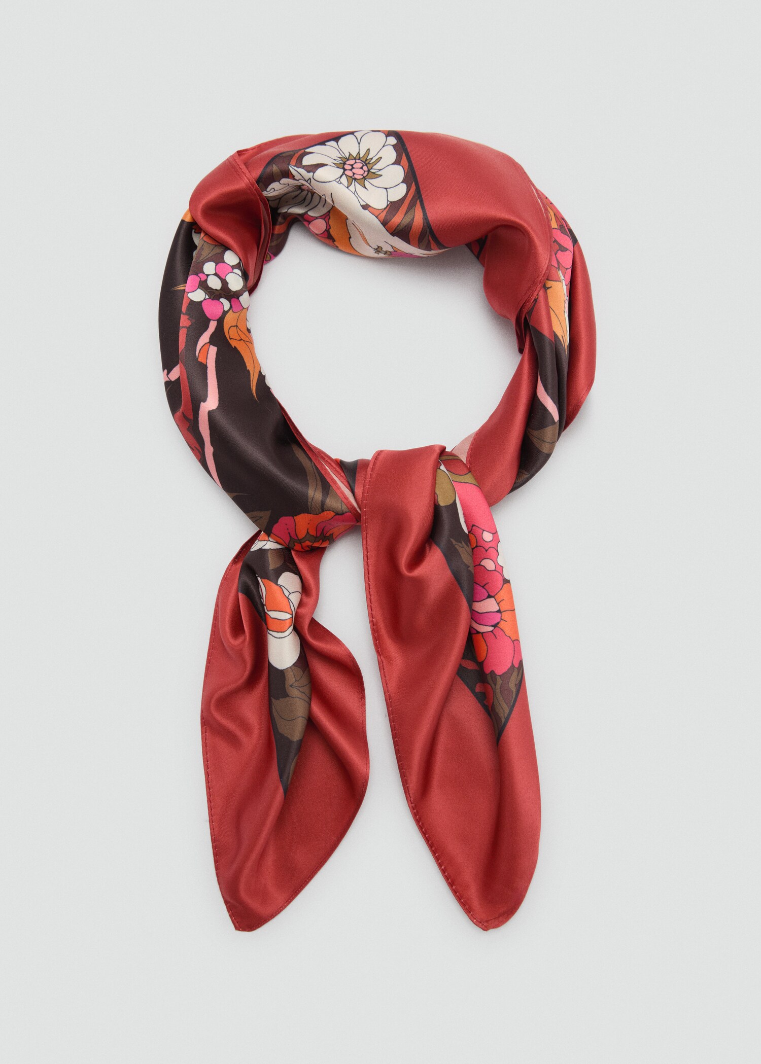 Floral-print scarf - Details of the article 1