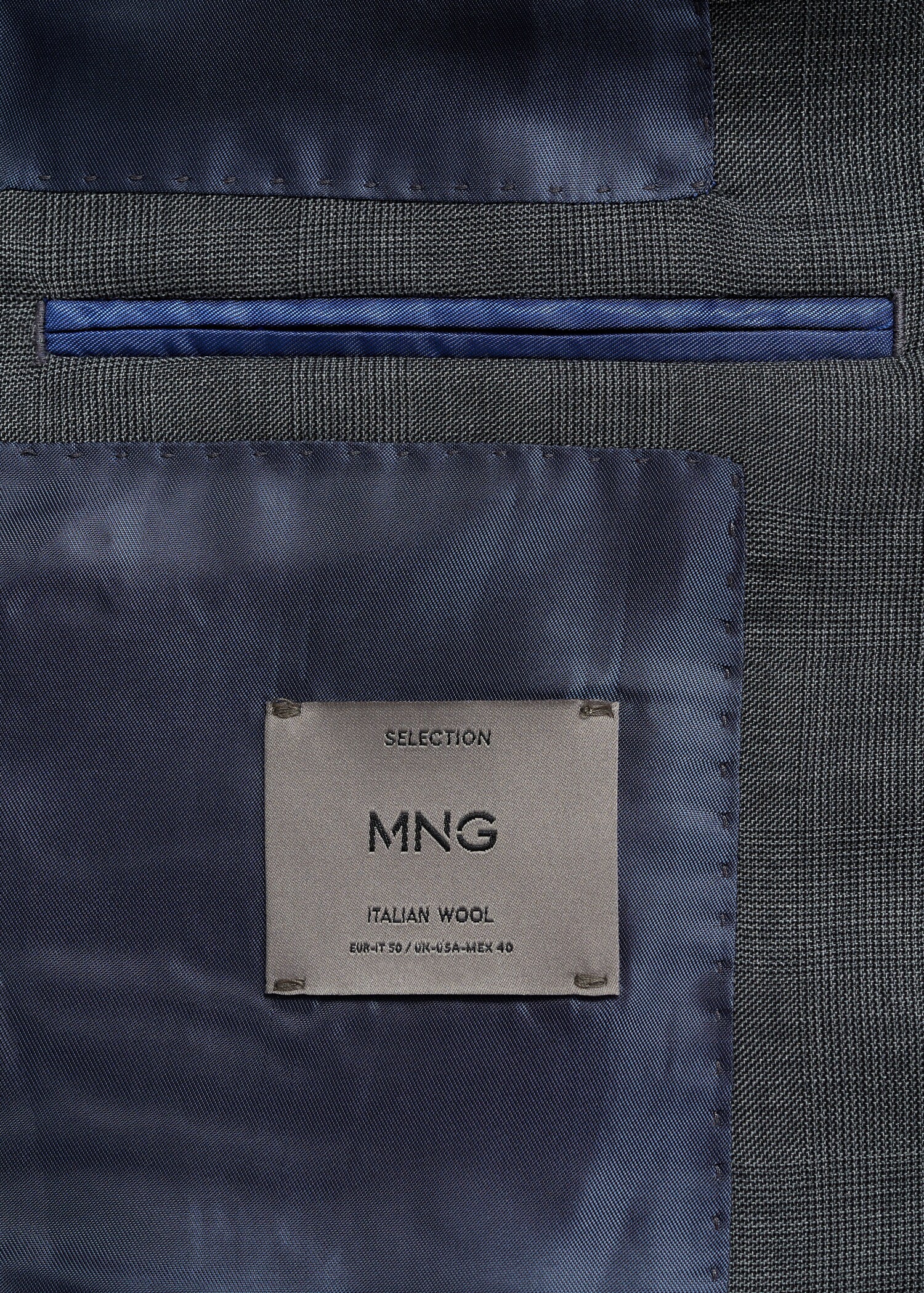 Venecia 100% virgin wool Prince of Wales check suit jacket - Details of the article 0