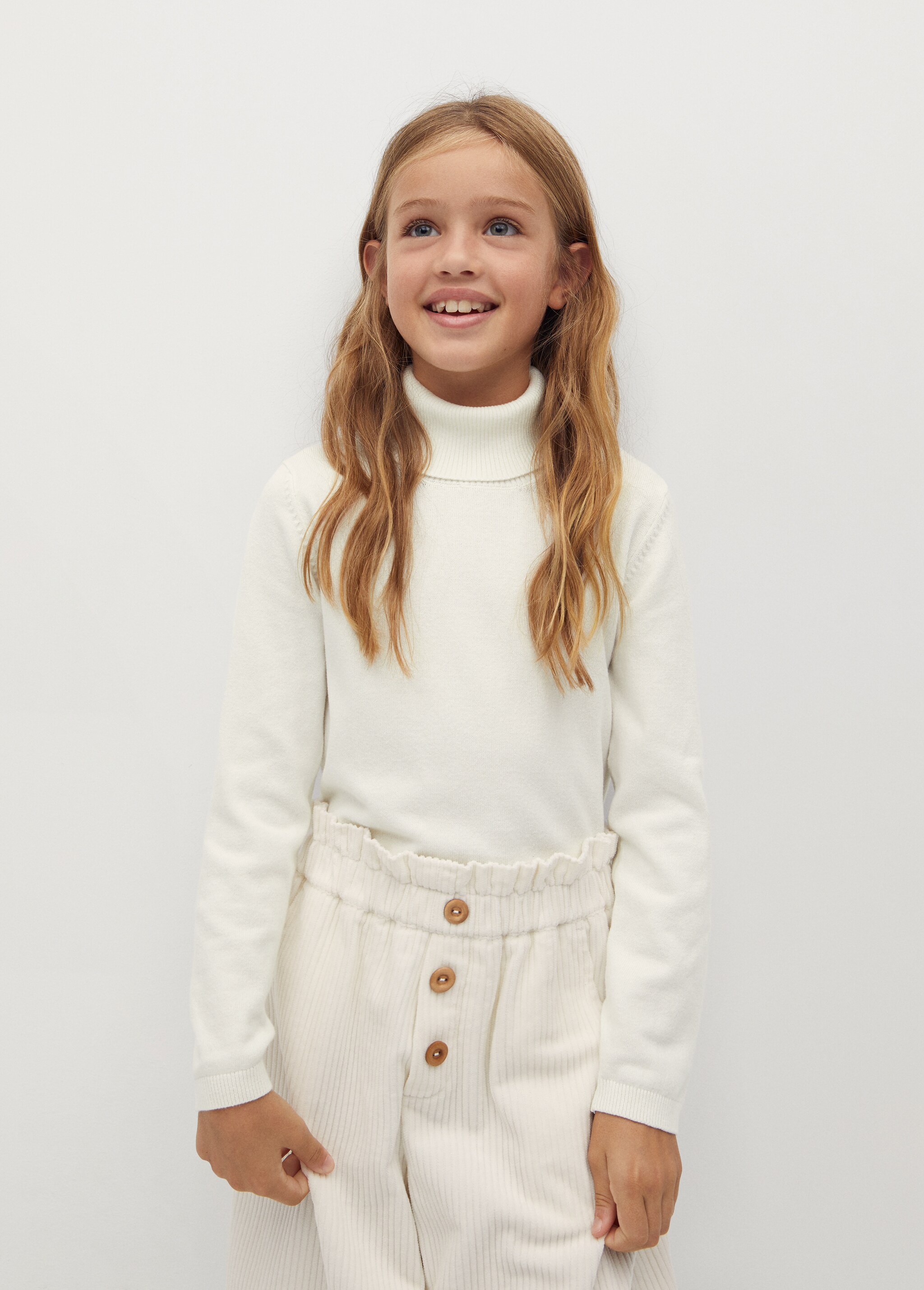 Pull-over maille coton bio - Plan moyen