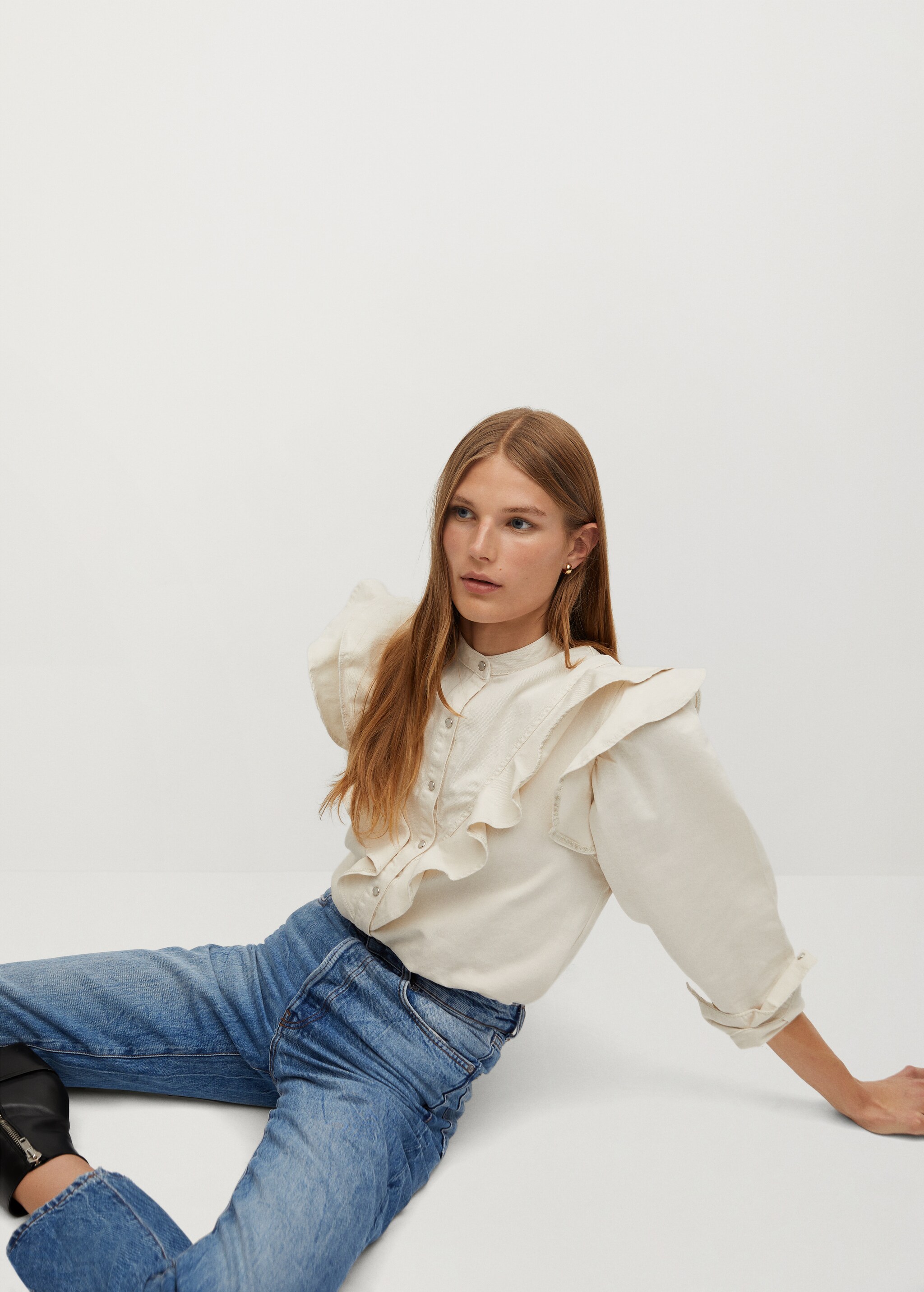 Relaxed Jeans in Used-Optik - Detail des Artikels 4