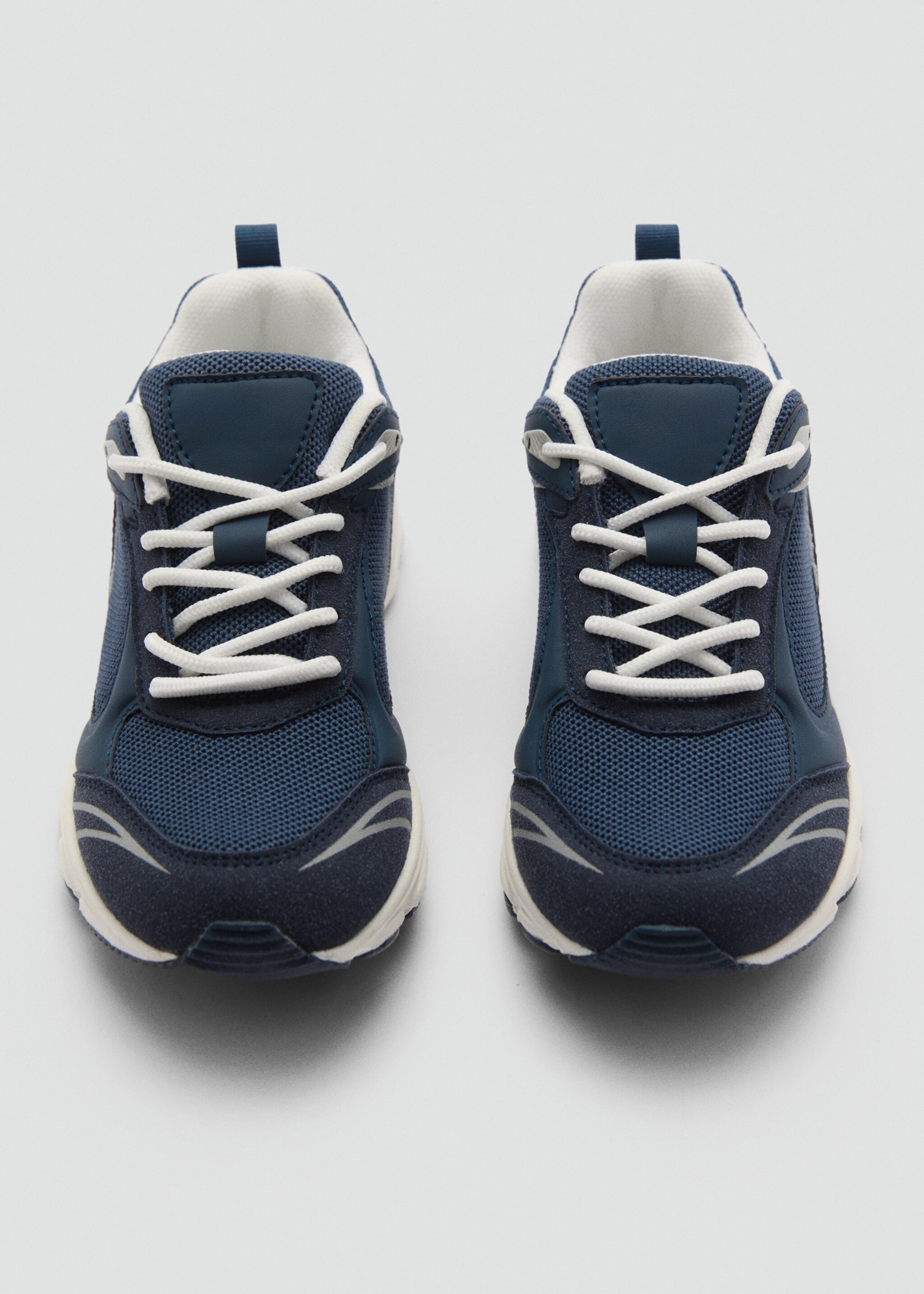 Lace-up mixed sneakers - Details of the article 3