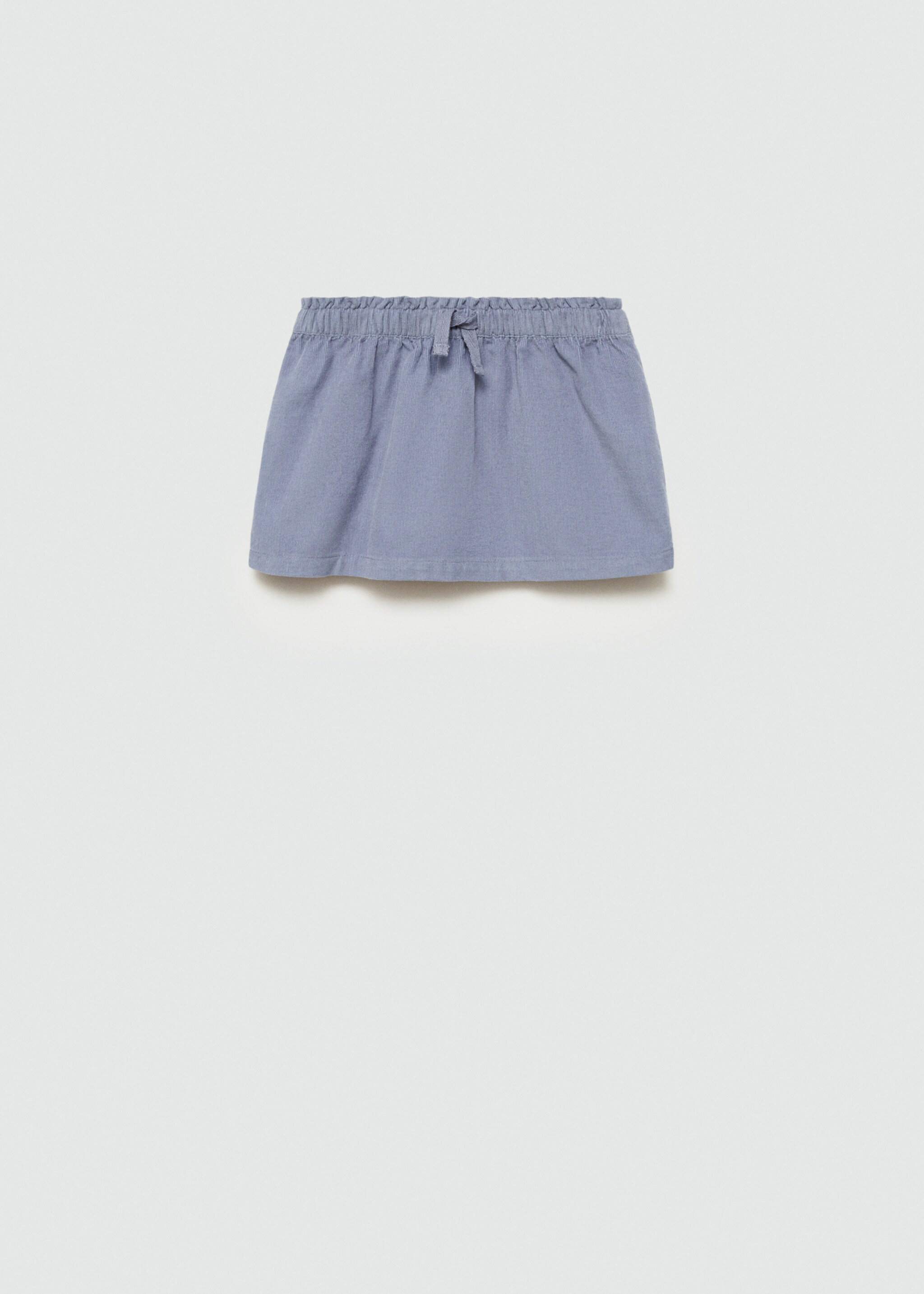 Corduroy cotton skirt - Article without model, Blue. Ref: 77076338-00.