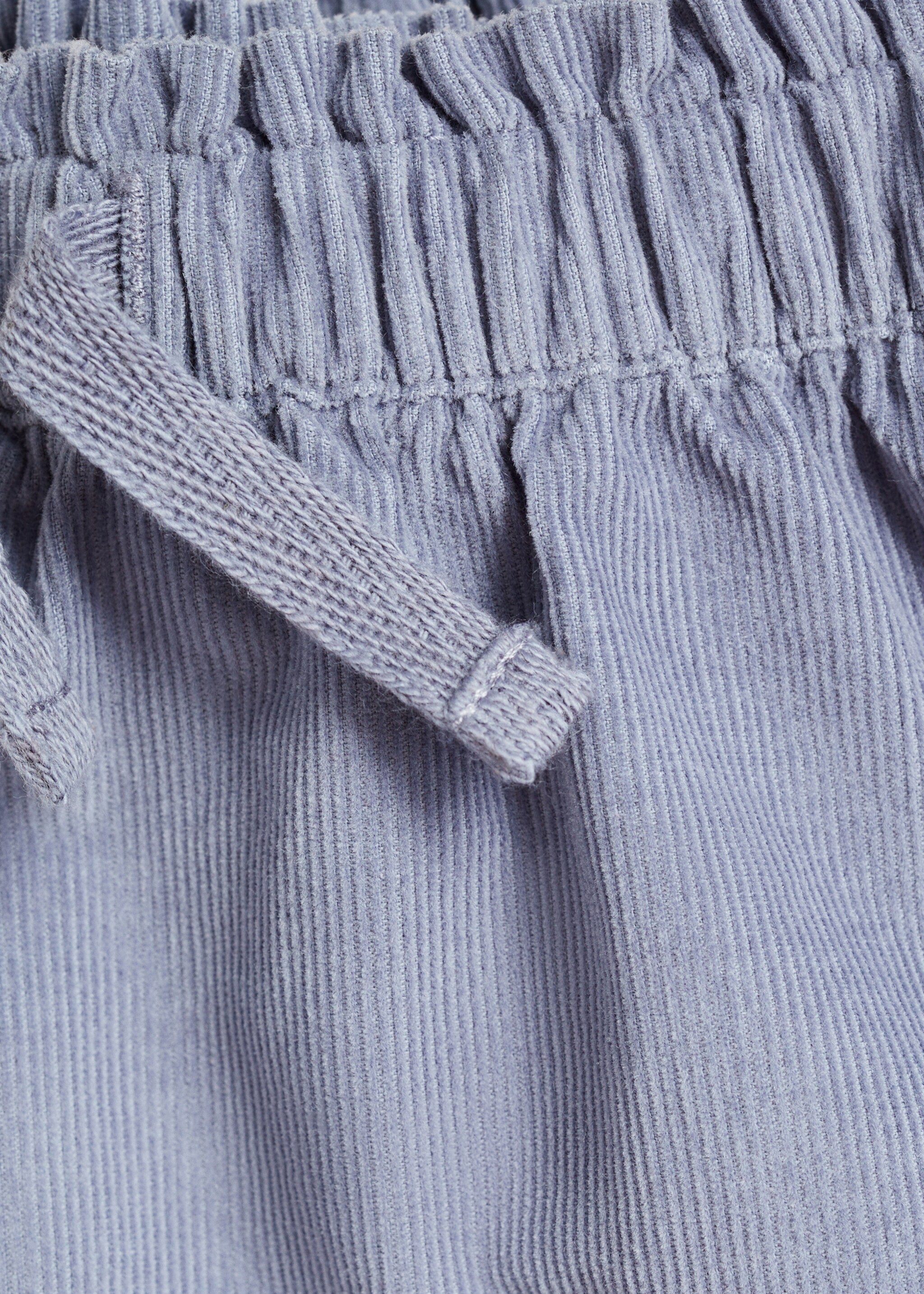 Corduroy cotton skirt - Details of the article 8, Blue. Ref: 77076338-00.
