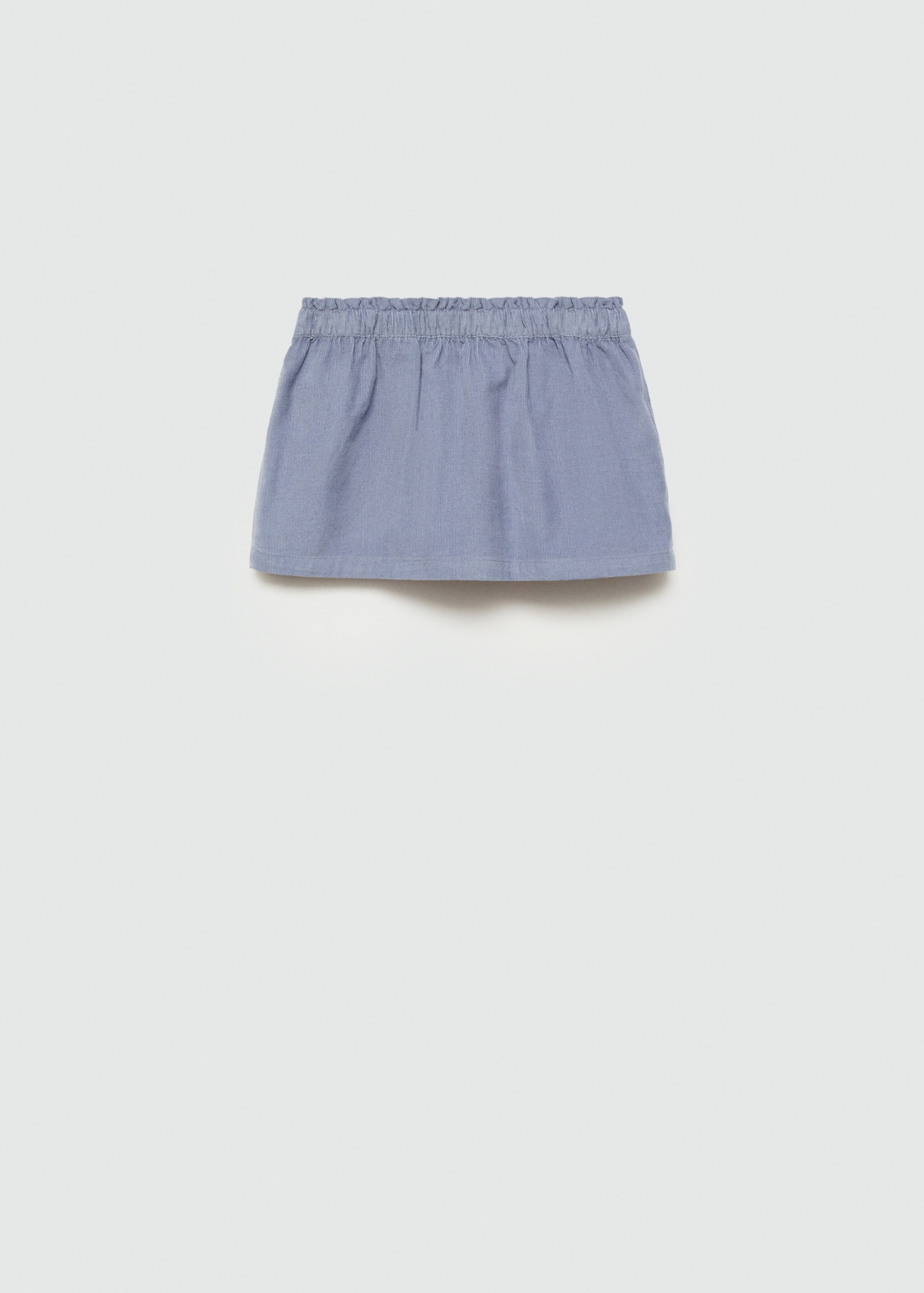 Corduroy cotton skirt - Reverse of the article, Blue. Ref: 77076338-00.