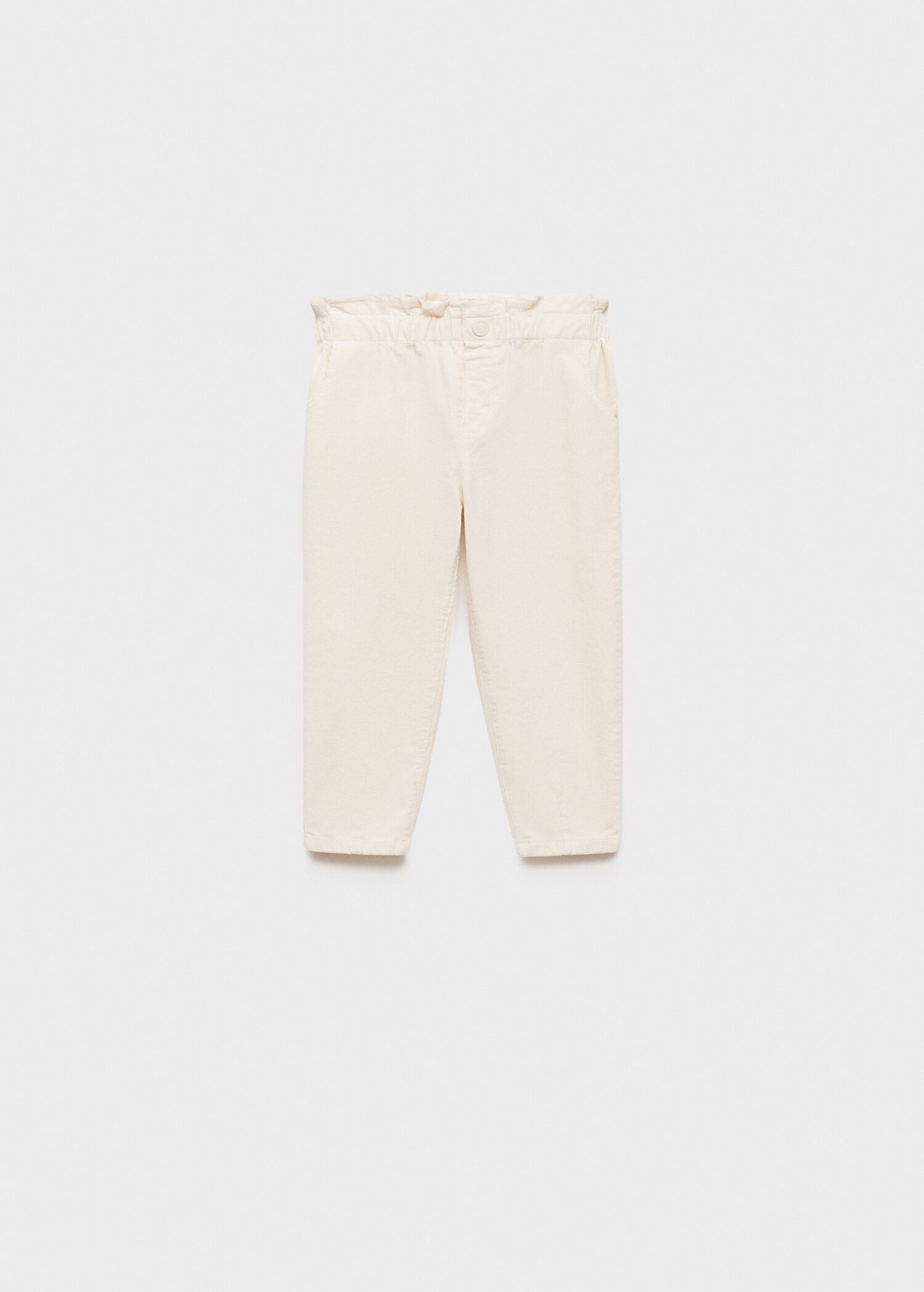 Corduroy paper bag pants - Article without model