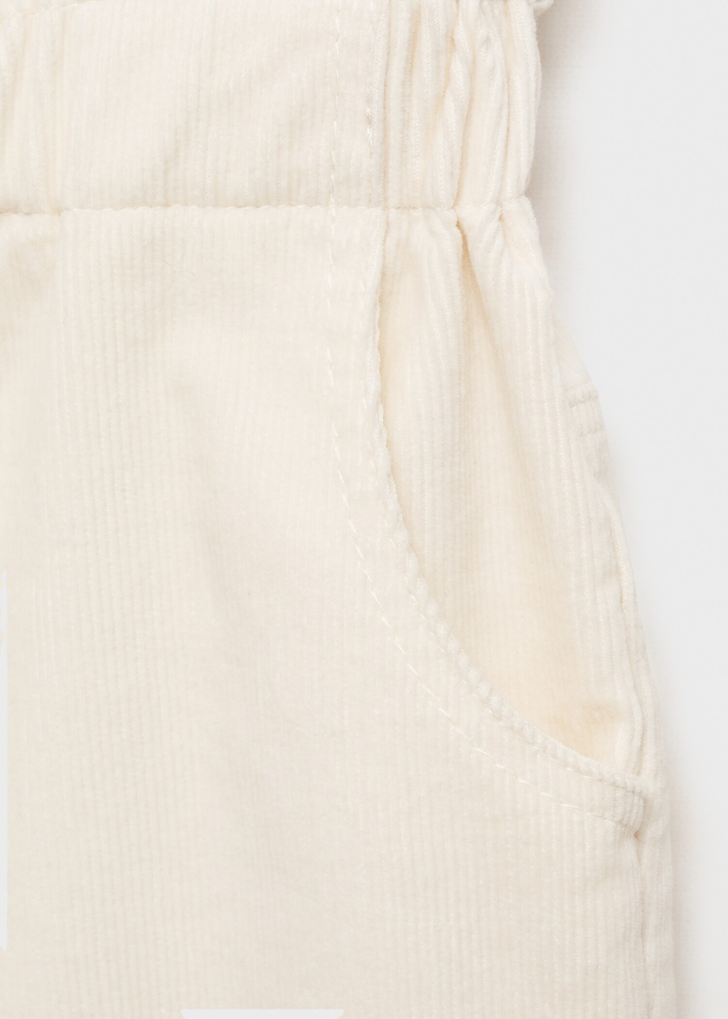 Corduroy paper bag pants - Details of the article 0