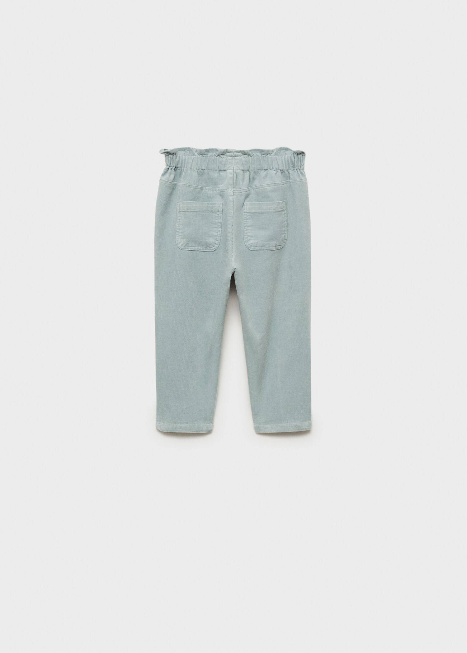 Corduroy paper bag pants - Reverse of the article