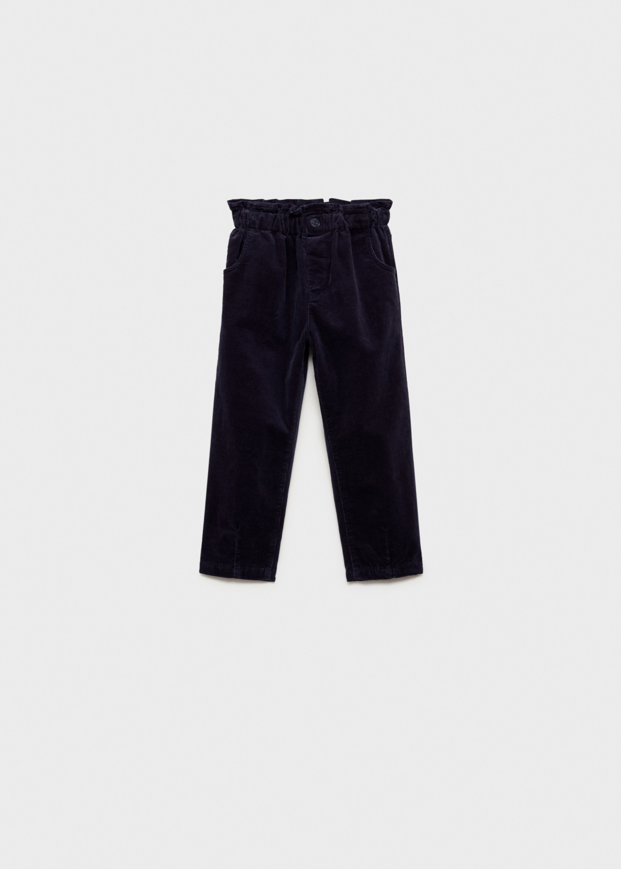 Paper Bag-Cordhose - Artikel ohne Model, Dunkles Marineblau. Ref: 77076344-00.