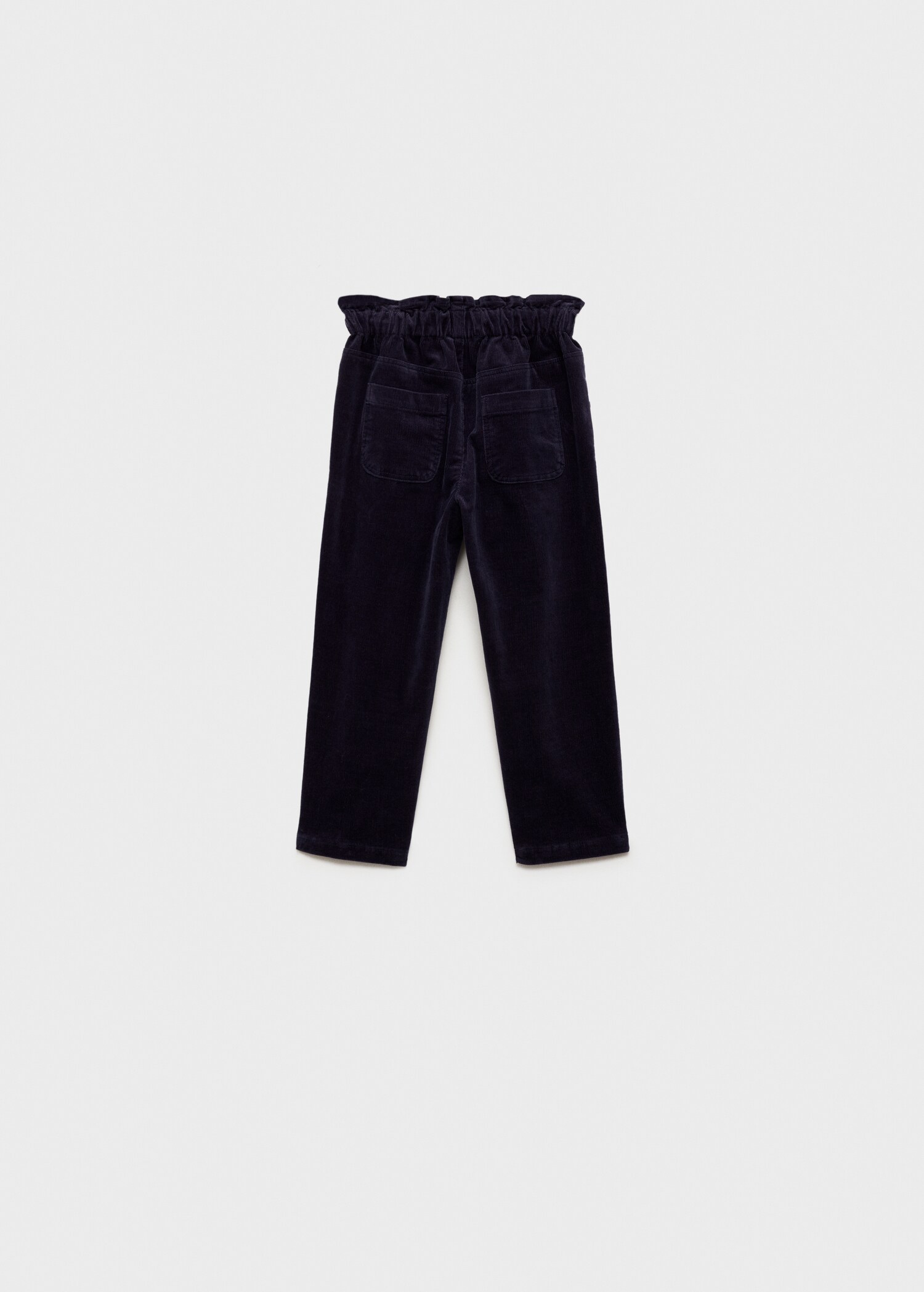 Corduroy paper bag pants - Reverse of the article