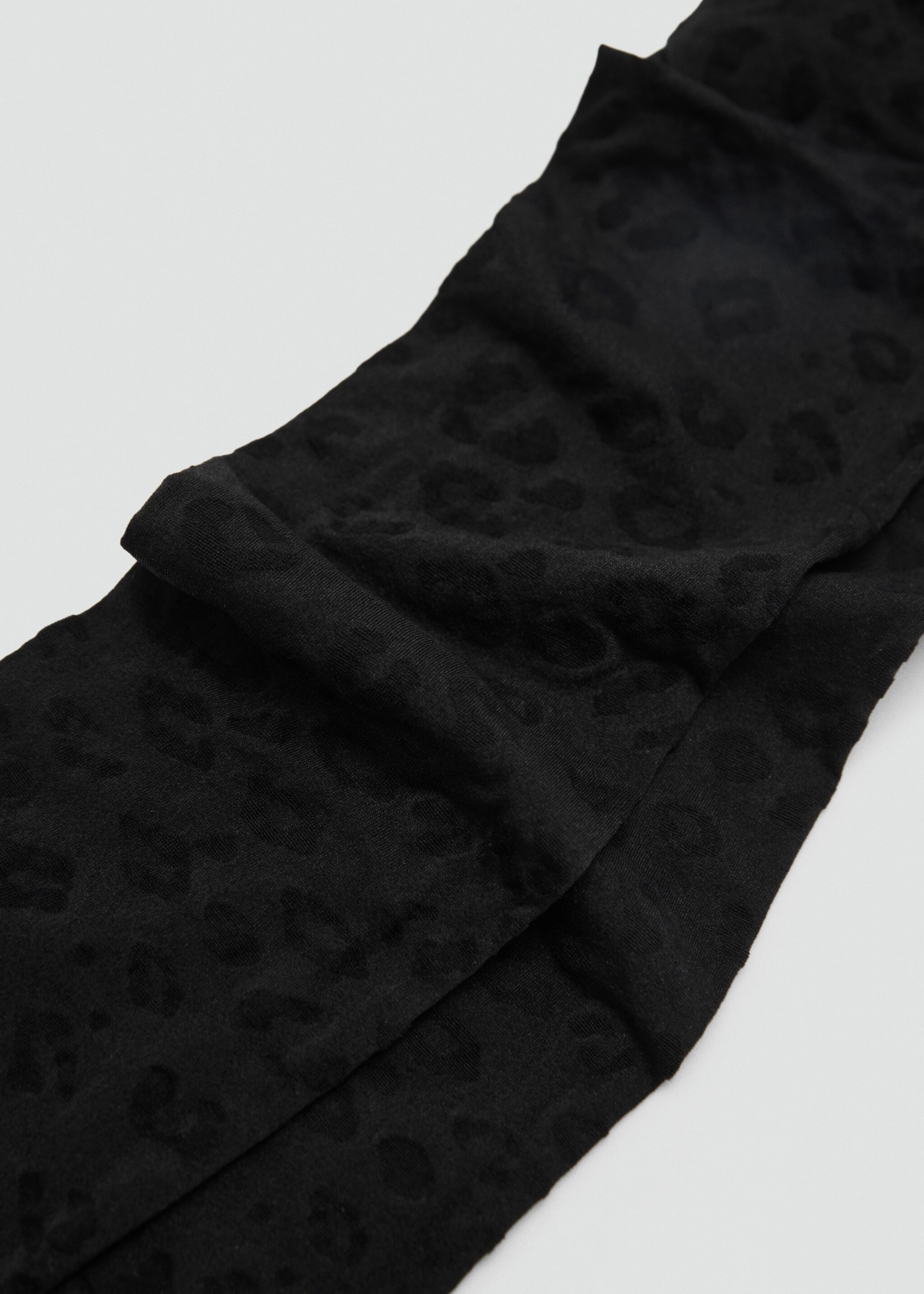 Leopard-print thin veiled stockings - Details of the article 2