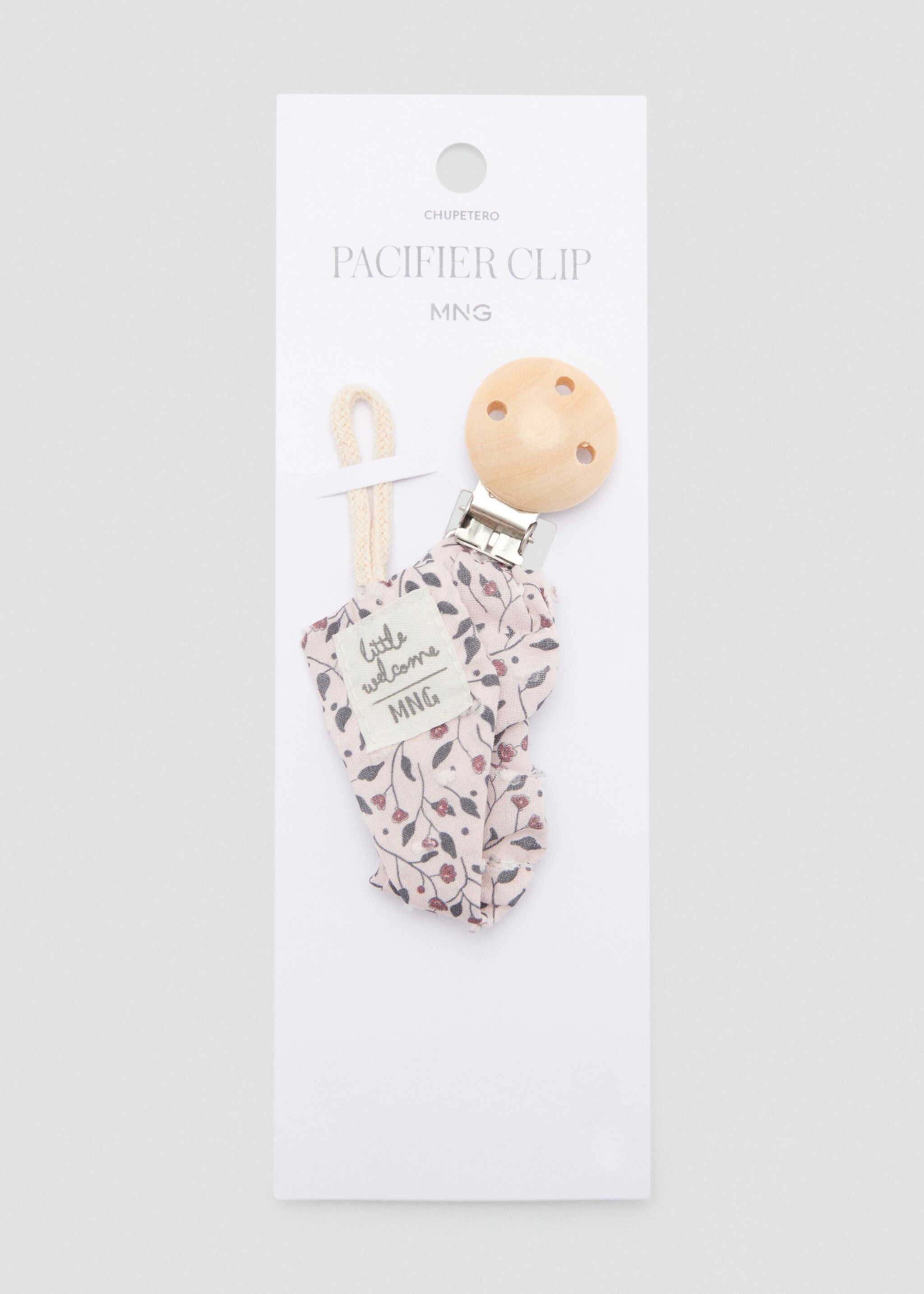 Printed brooch pacifier holder - Article without model, Pink. Ref: 77076353-00.