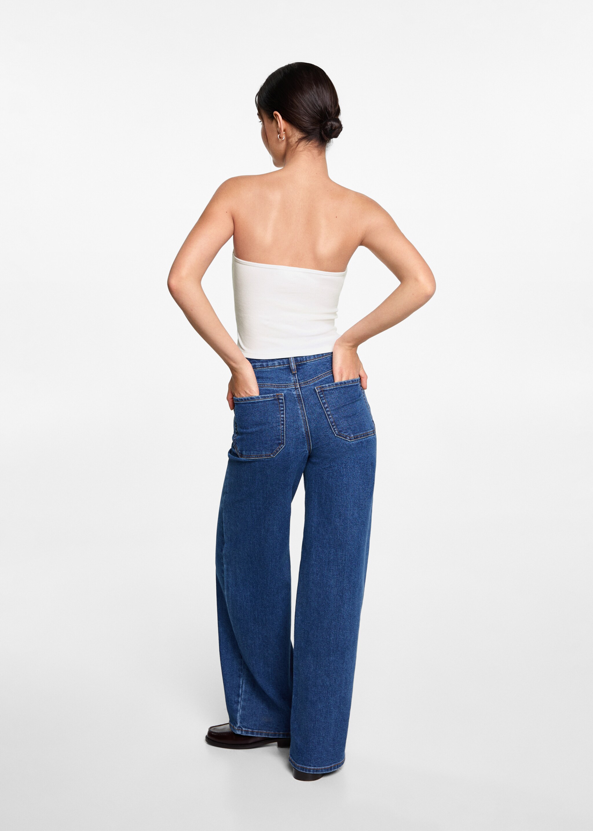 Knot crop top - Reverse of the article, Off White. Ref: 77076358-00.