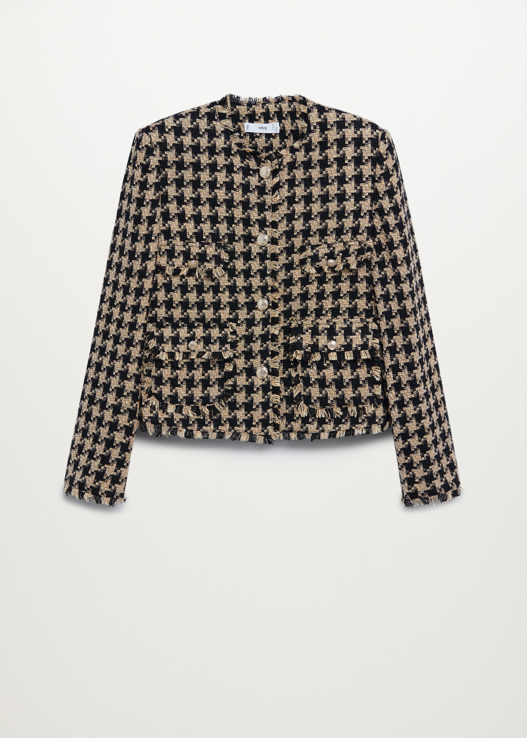 Chaqueta tweed bolsillos - Artículo sin modelo