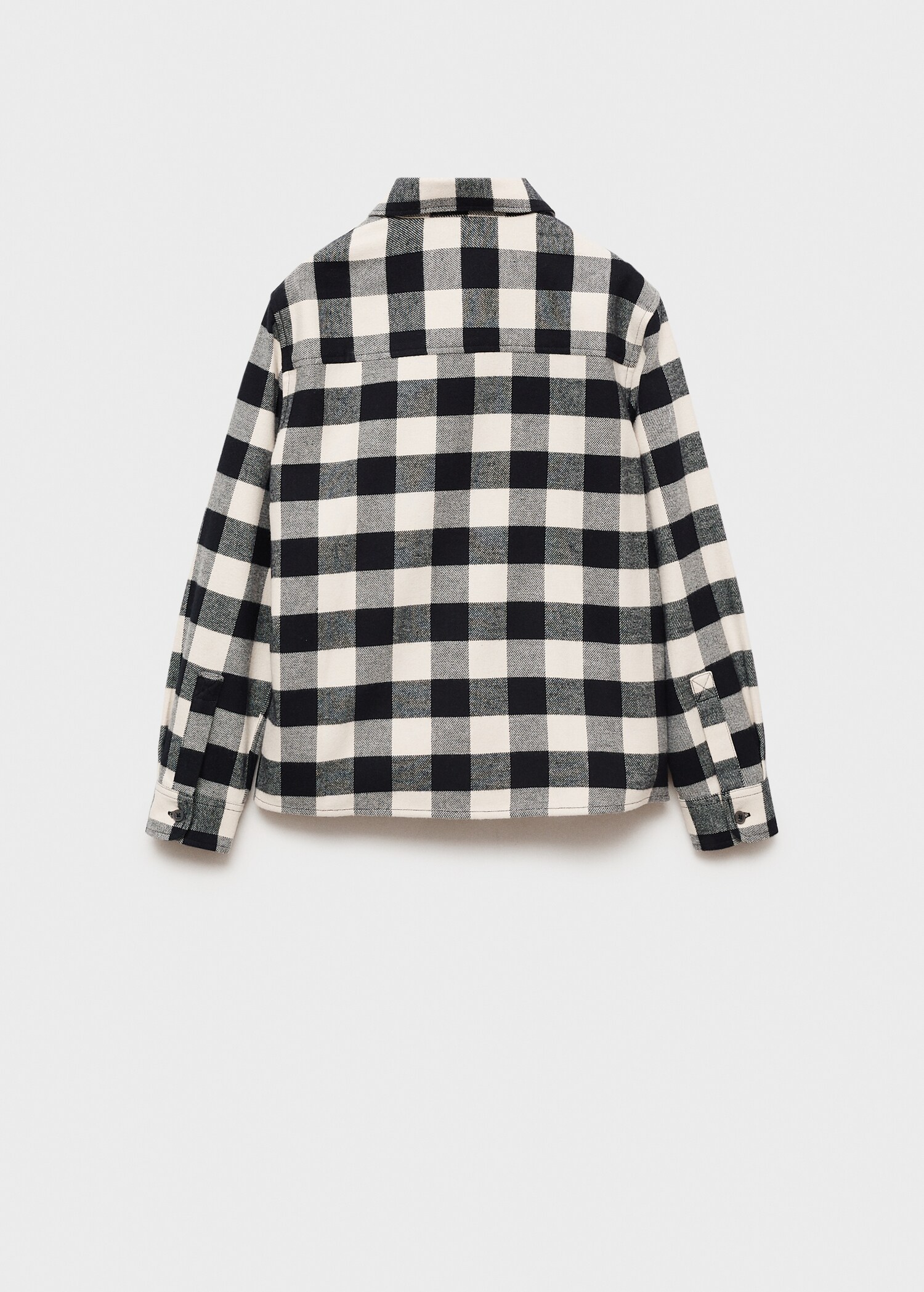 Camisa quadres cotó - Revers de l'article