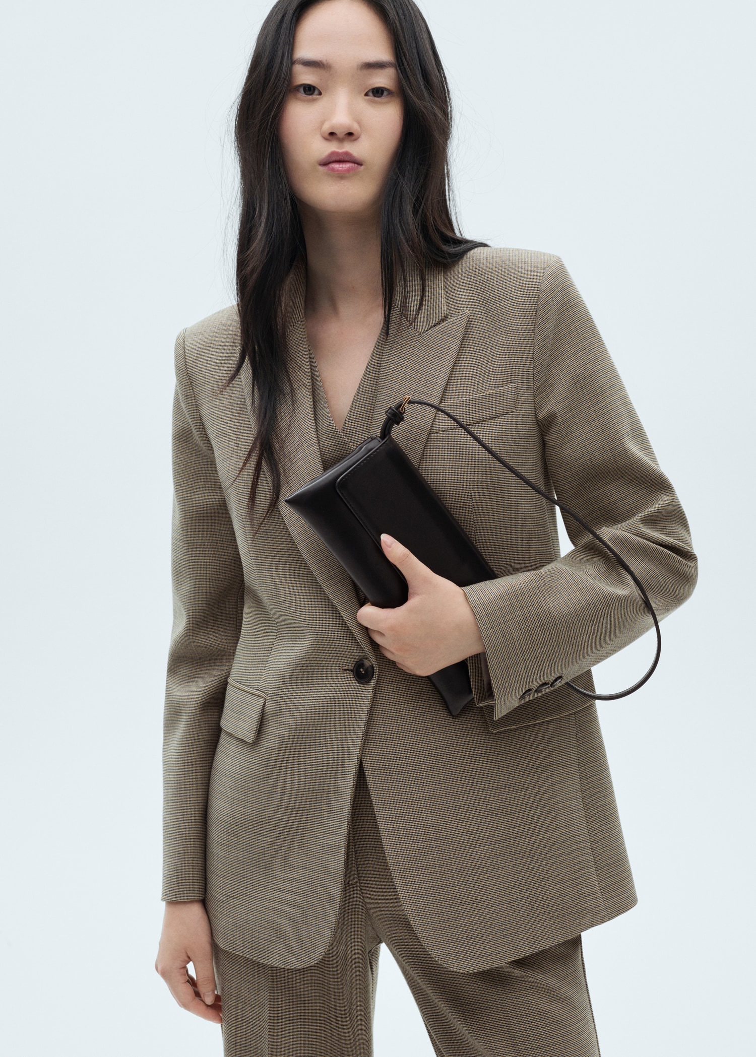 Pied De Poule Mango Blazer Carreaux Femme Mango Blazer Veste