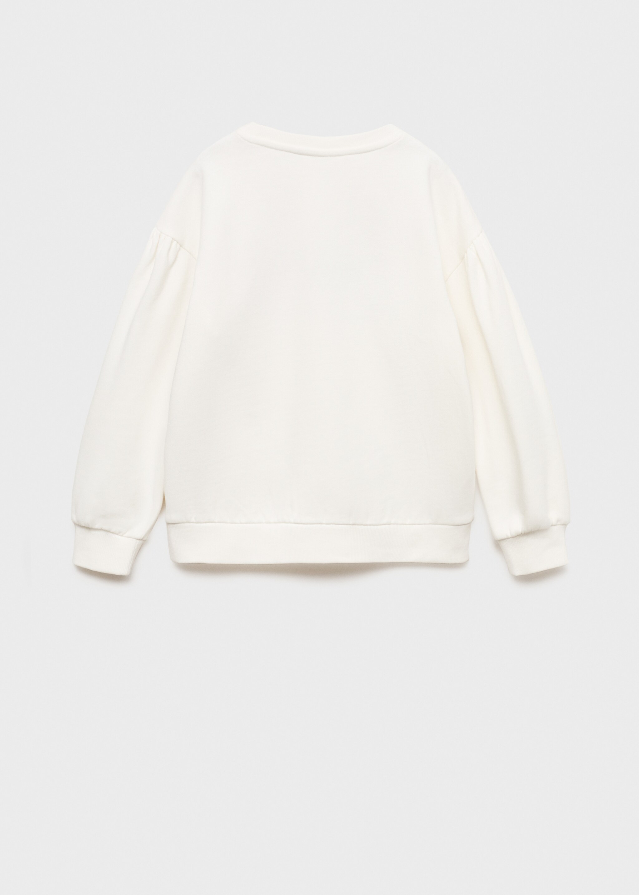 Embroidered detail cotton sweatshirt - Reverse of the article