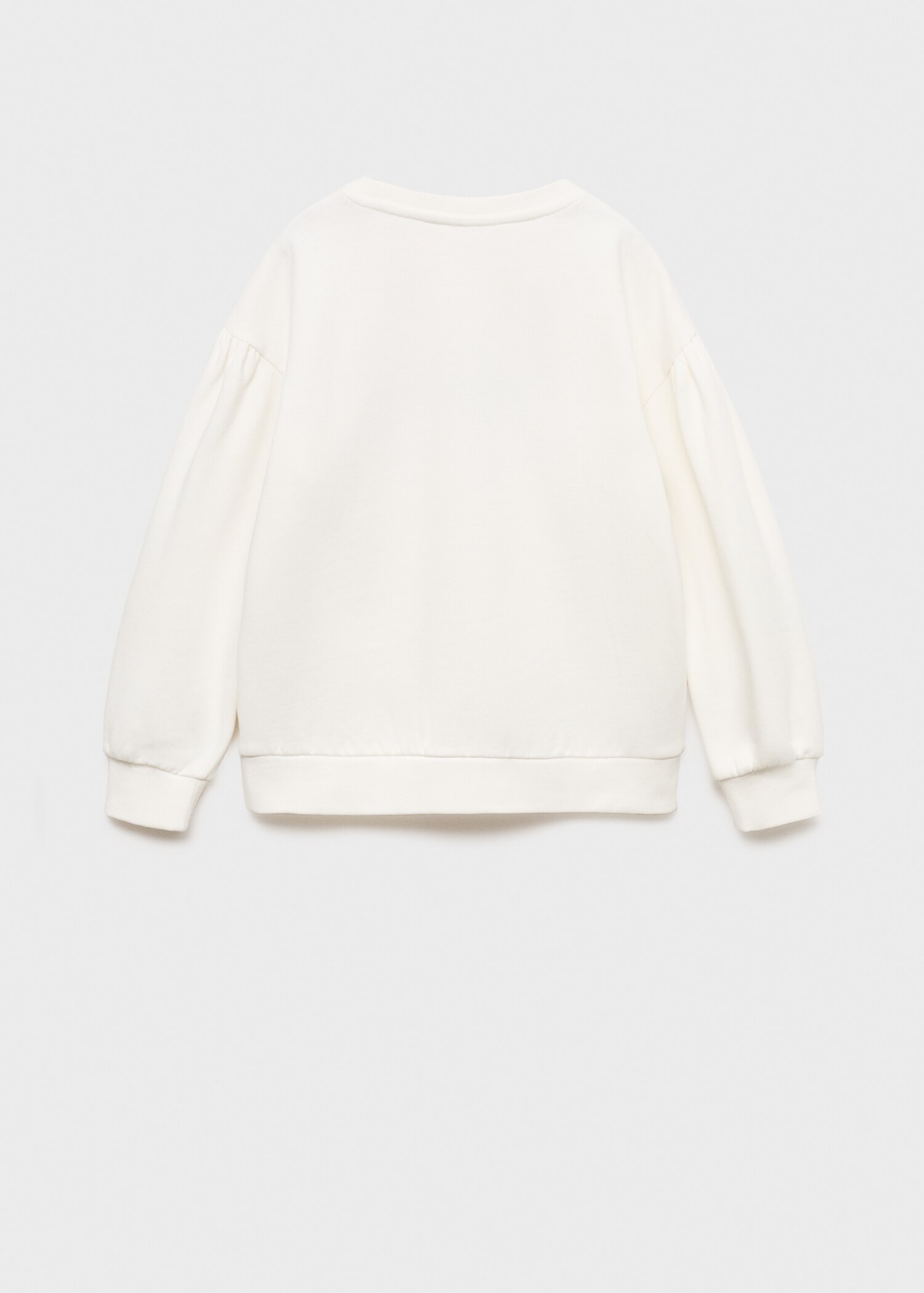 Embroidered detail cotton sweatshirt - Reverse of the article