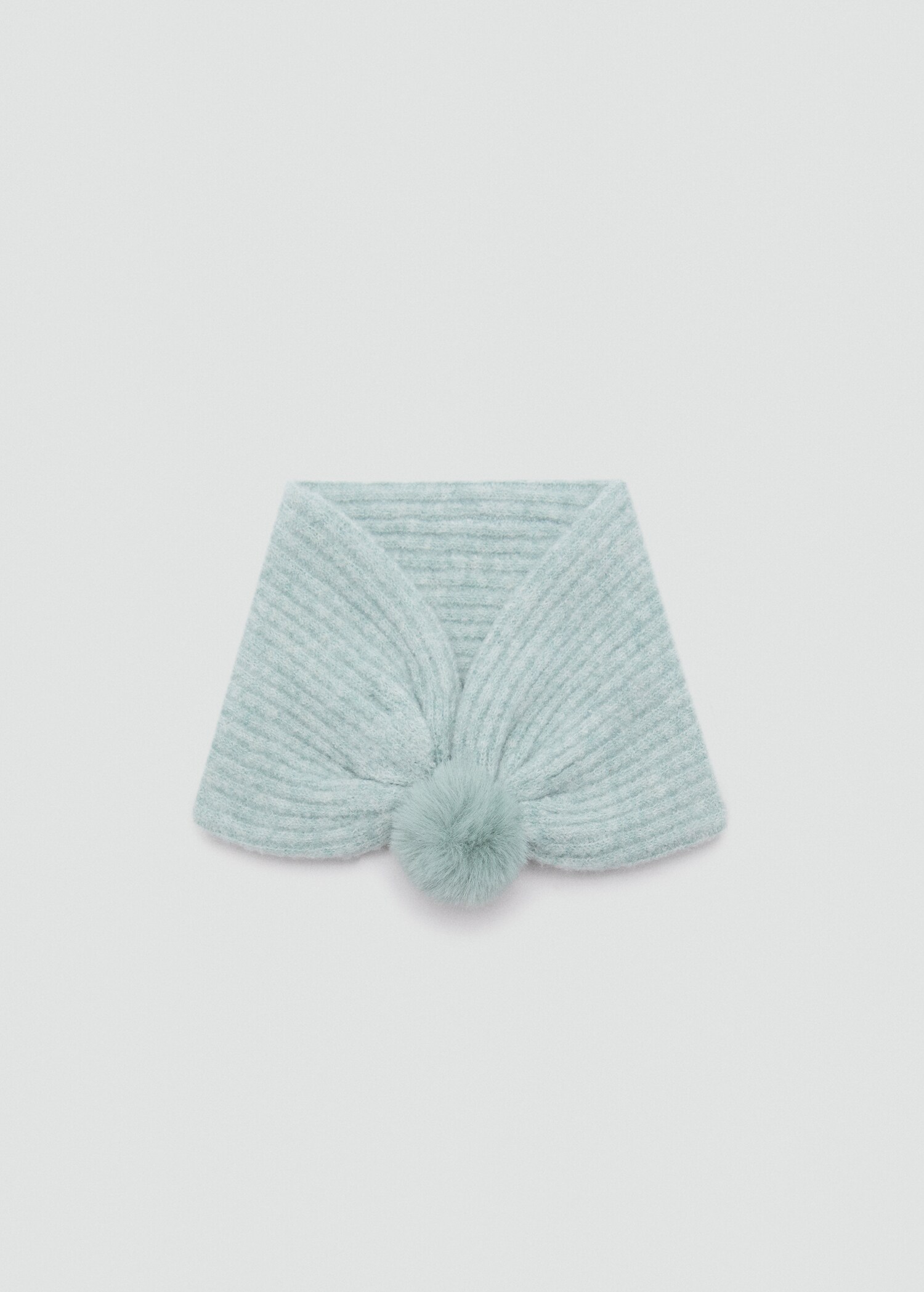 Écharpe maille pompon - Article sans modèle