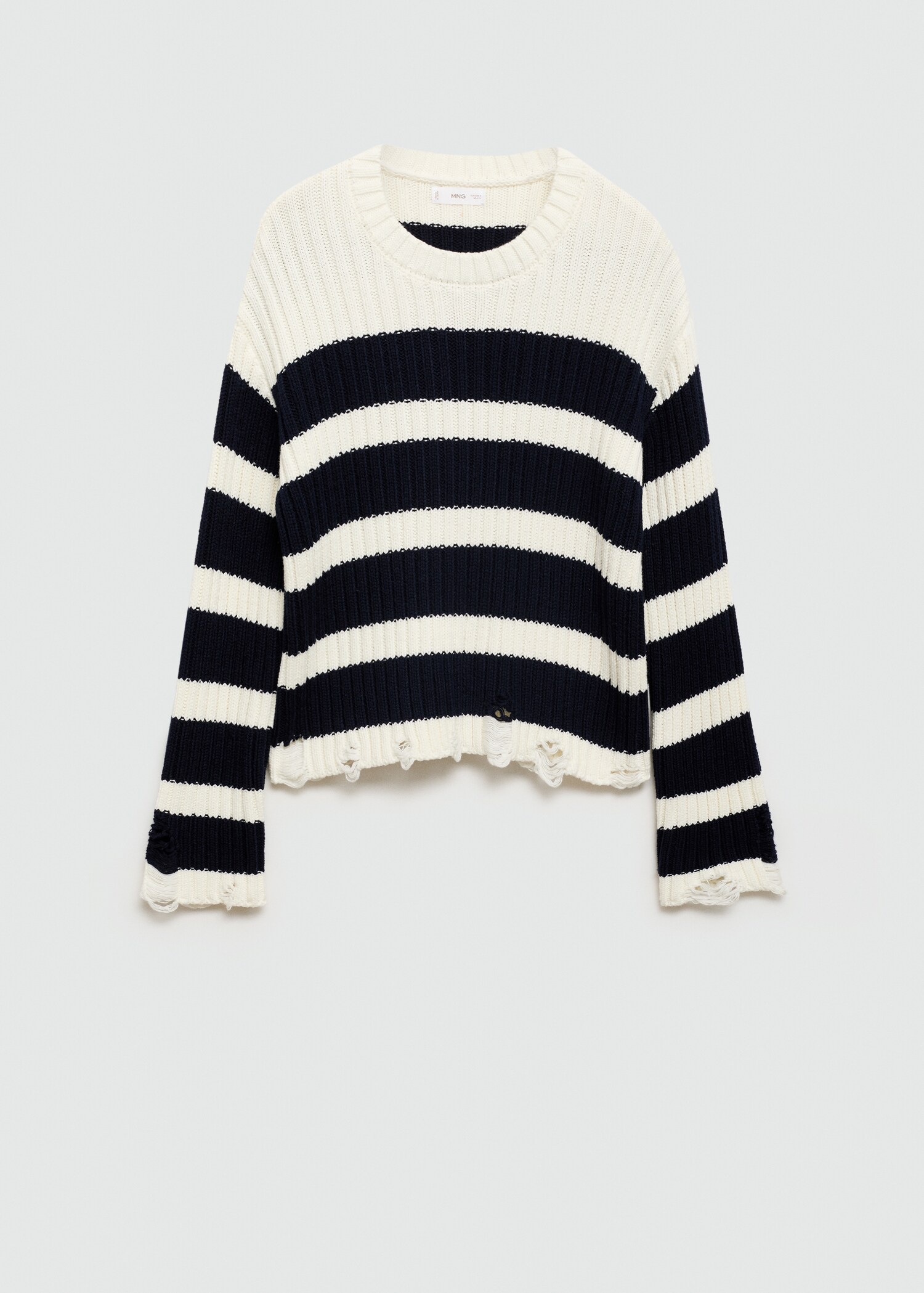 Knit striped sweater - Article without model
