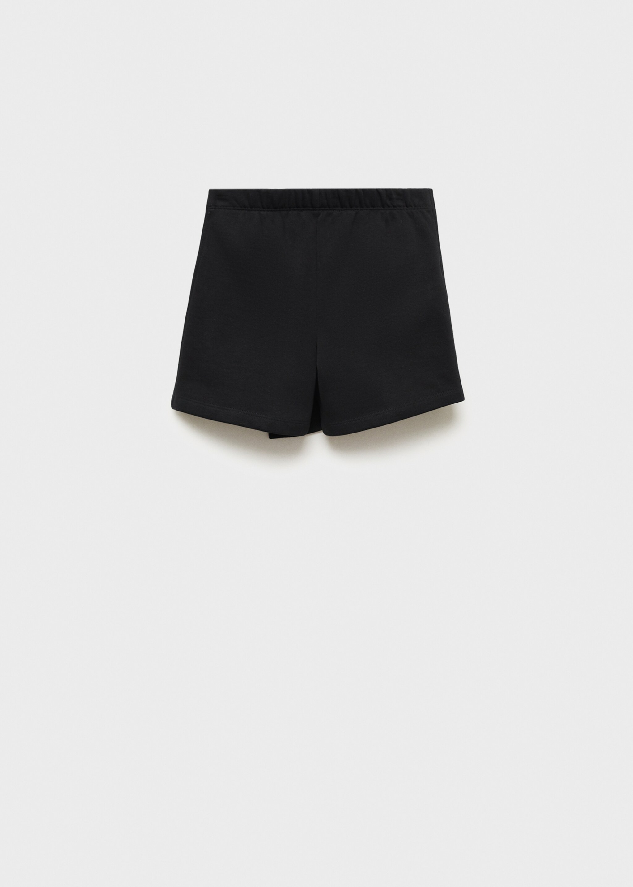 Falda pantalón algodón - Reverso del artículo, Negro. Ref: 77076739-00.