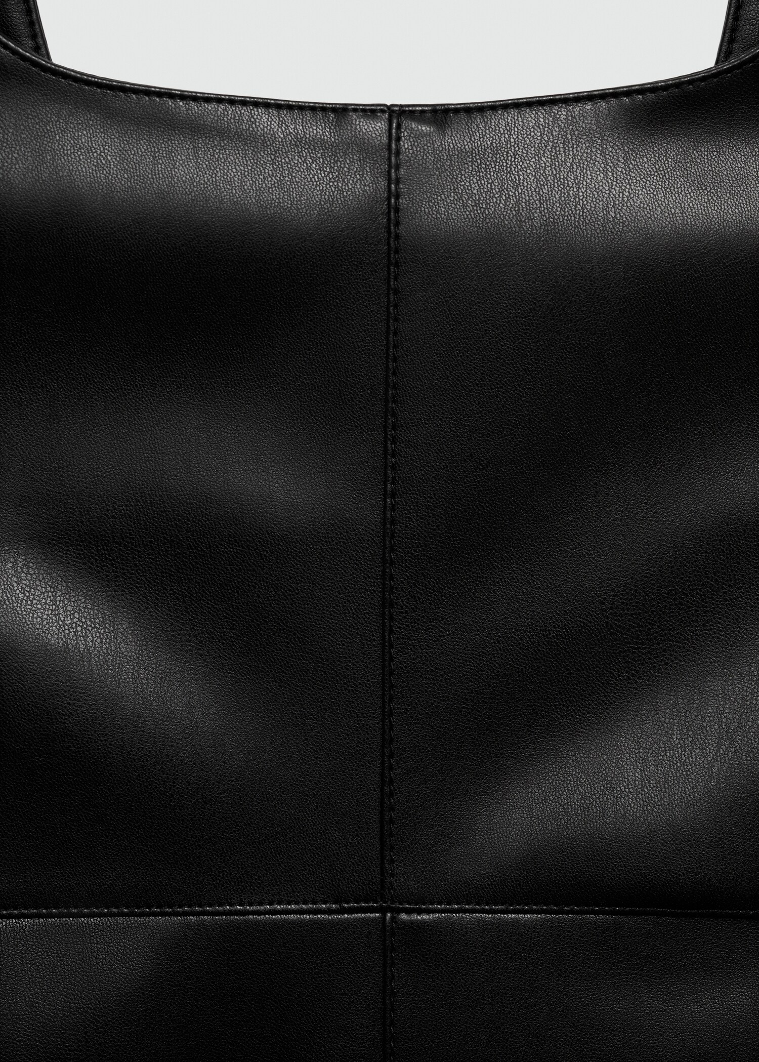 Leather-effect pinafore dress - Details of the article 8