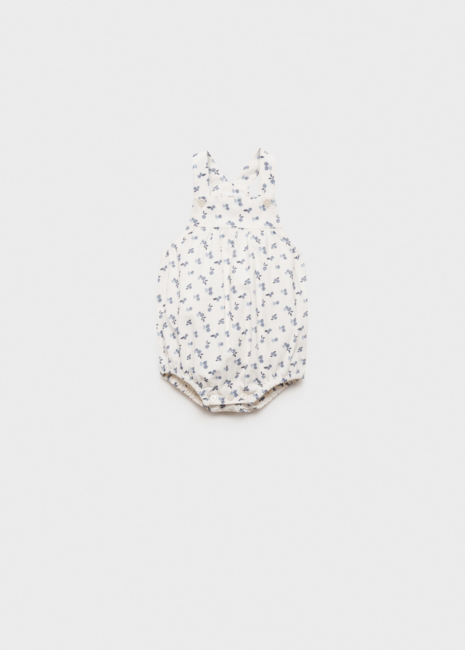 Printed corduroy romper - Article without model