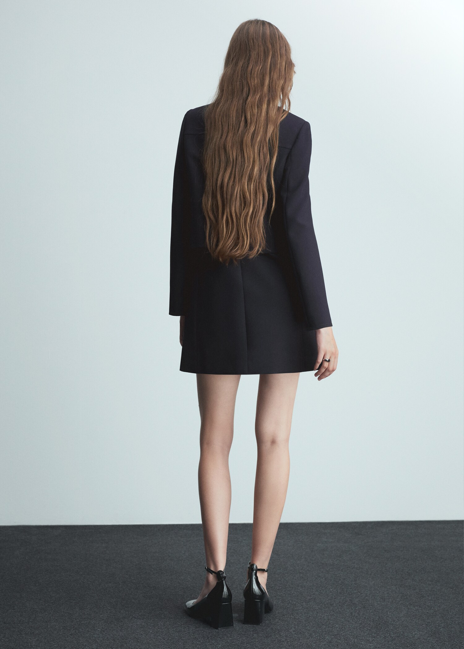 Veste crop double boutonnage - Verso de l’article