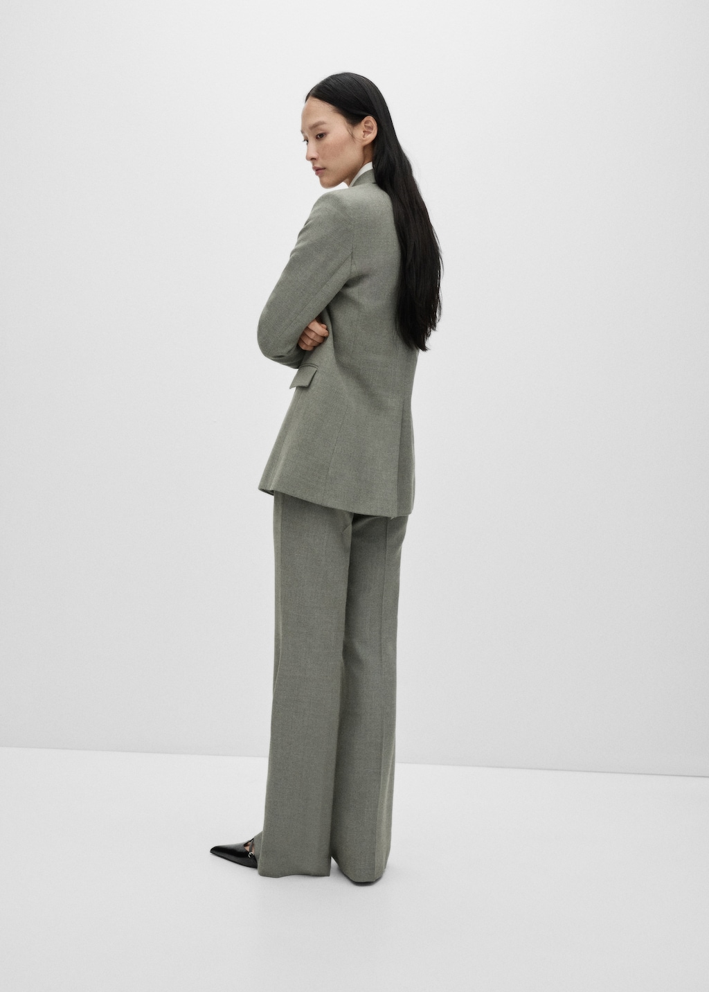 Double-breasted suit blazer - Women | MANGO OUTLET USA