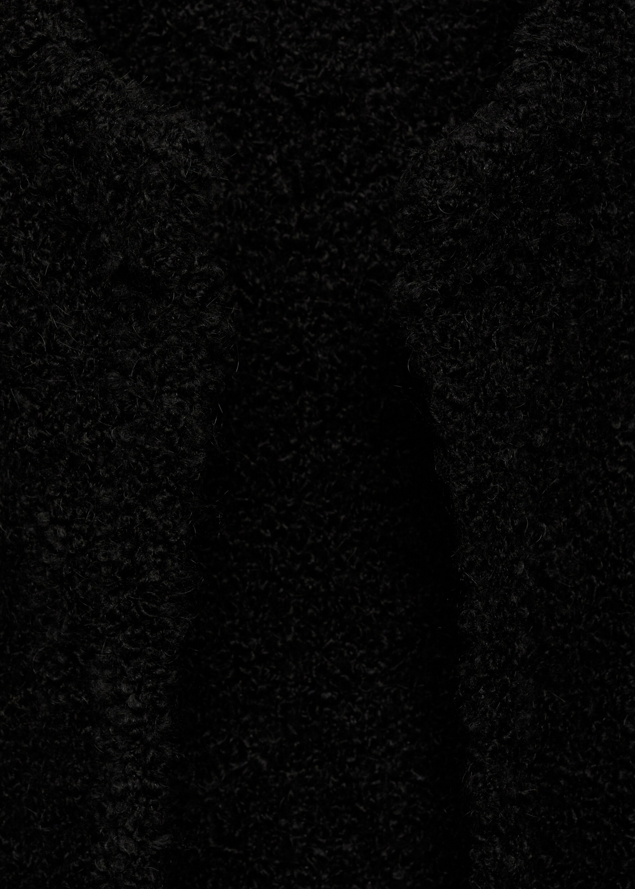 Bouclé-Strickmantel - Detail des Artikels 8, Schwarz. Ref: 77076763-00.