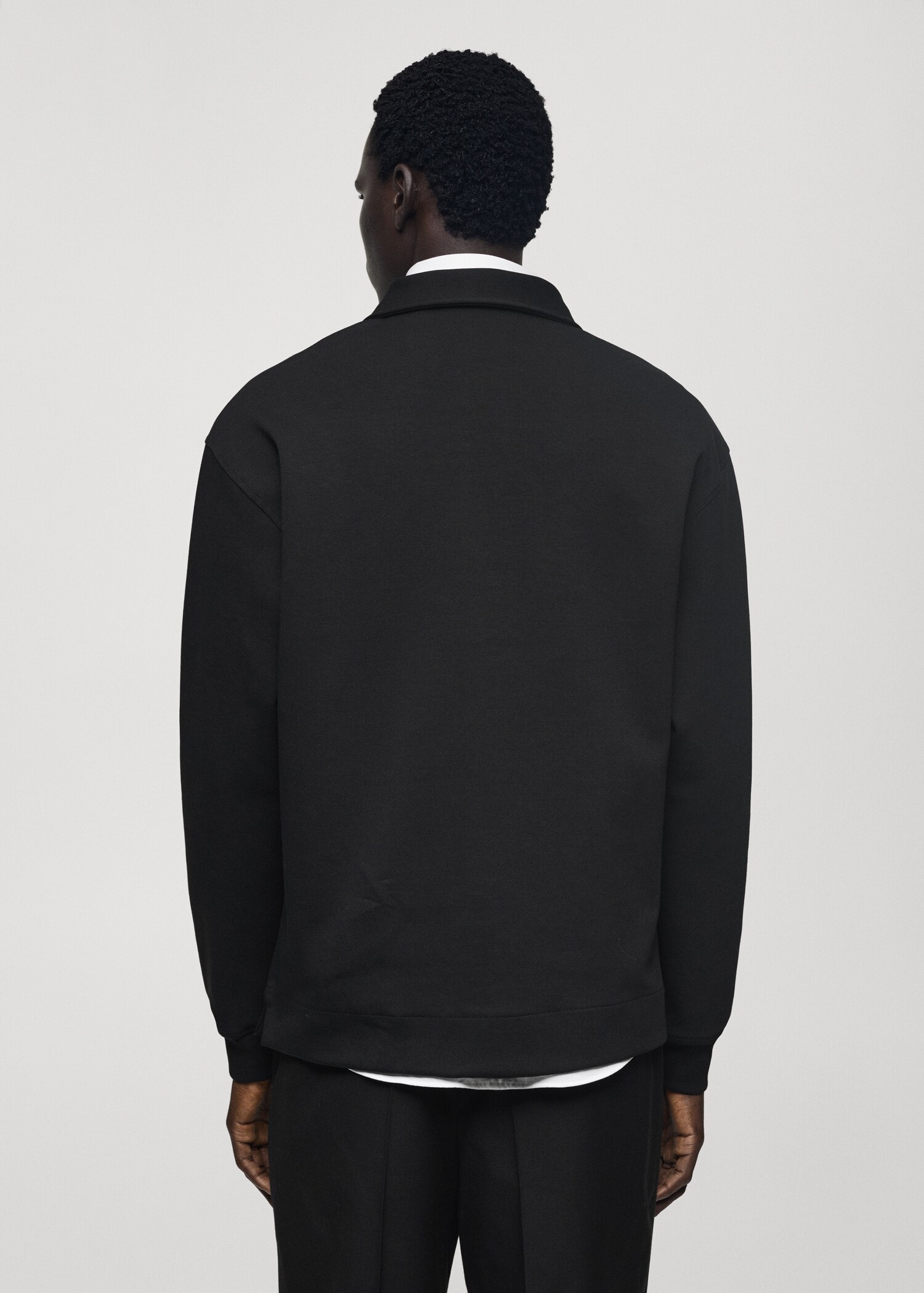 Relaxed-fit cotton polo - Reverse of the article