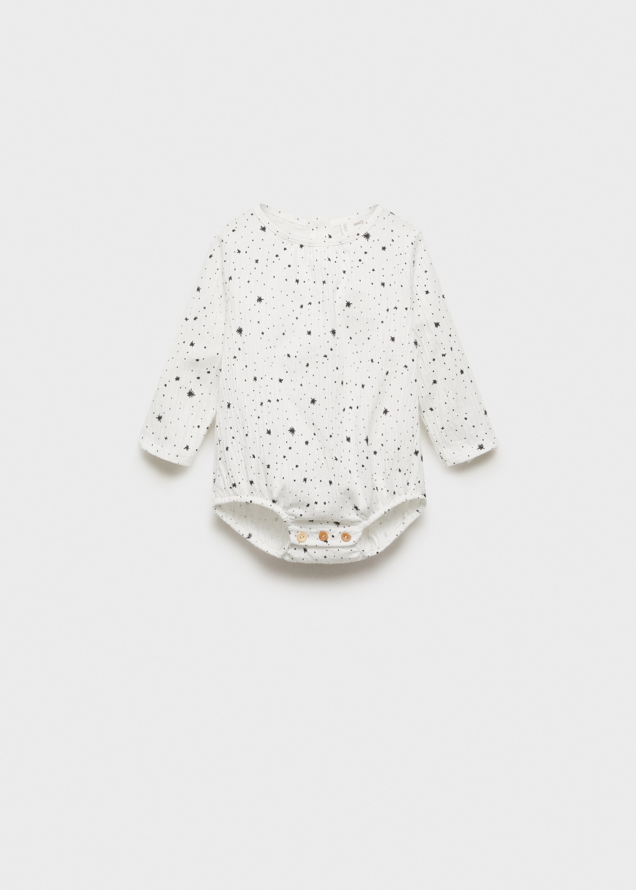 Body de bumbac cu imprimeu - Articol fără model
