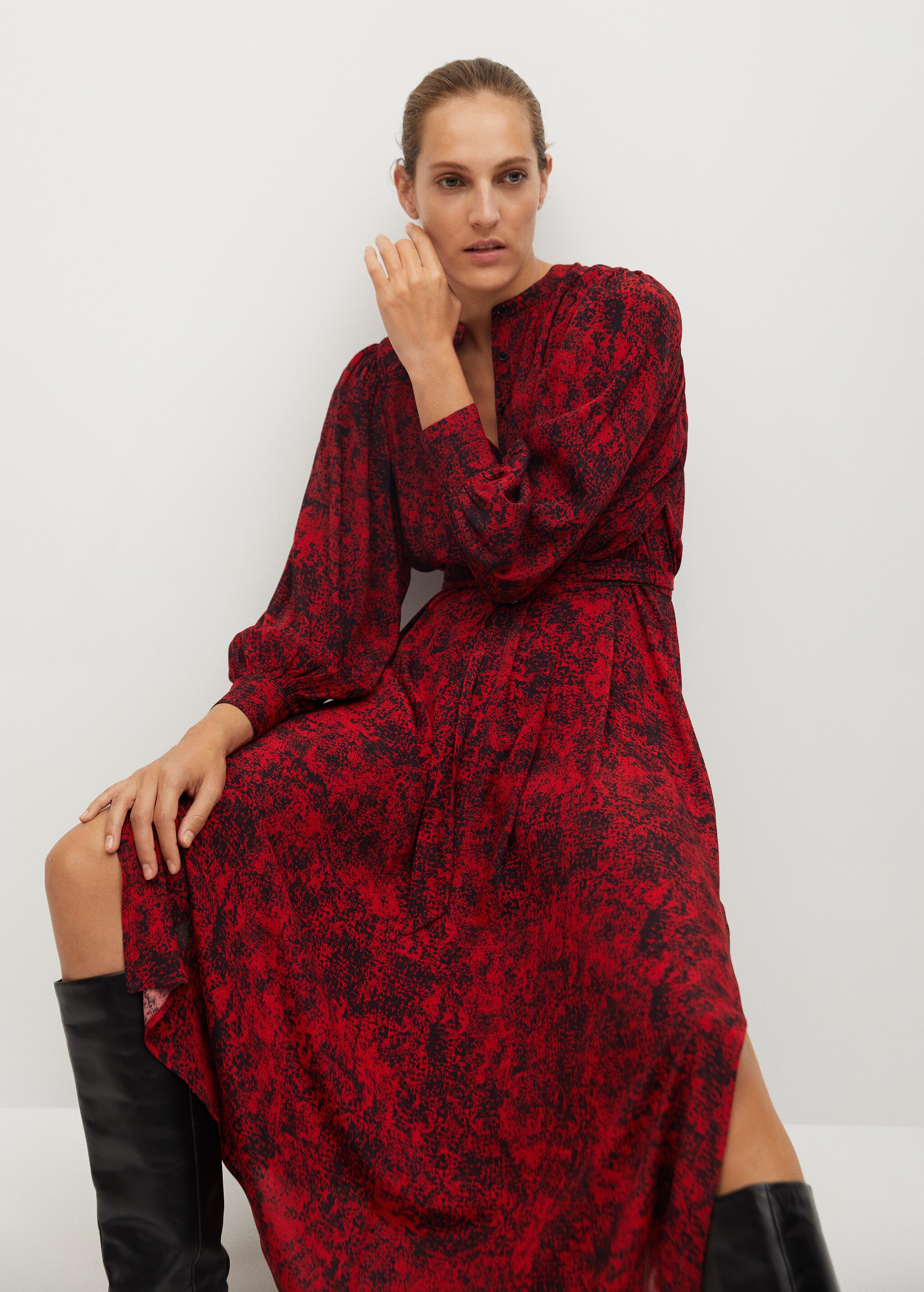 Vestido fluido estampado - Detalle del artículo 2
