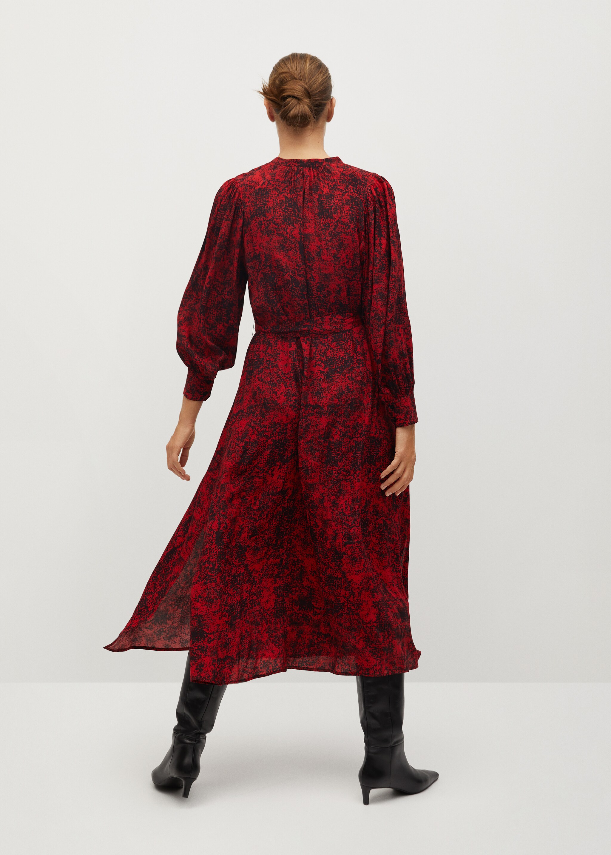 Vestido fluido estampado - Reverso del artículo
