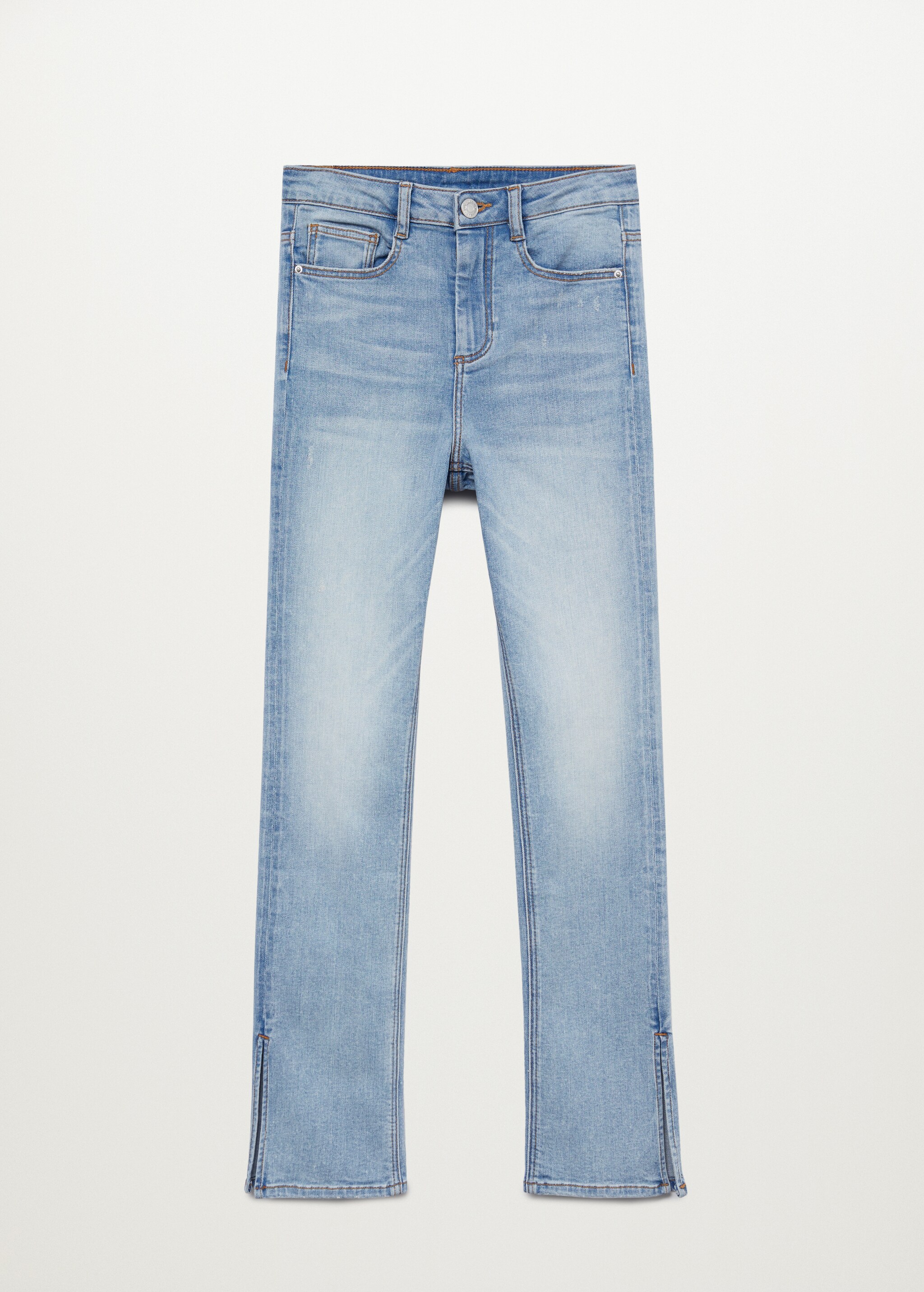 Medium Washed Jeans mit Seitenschlitzen  - Artikel ohne Model