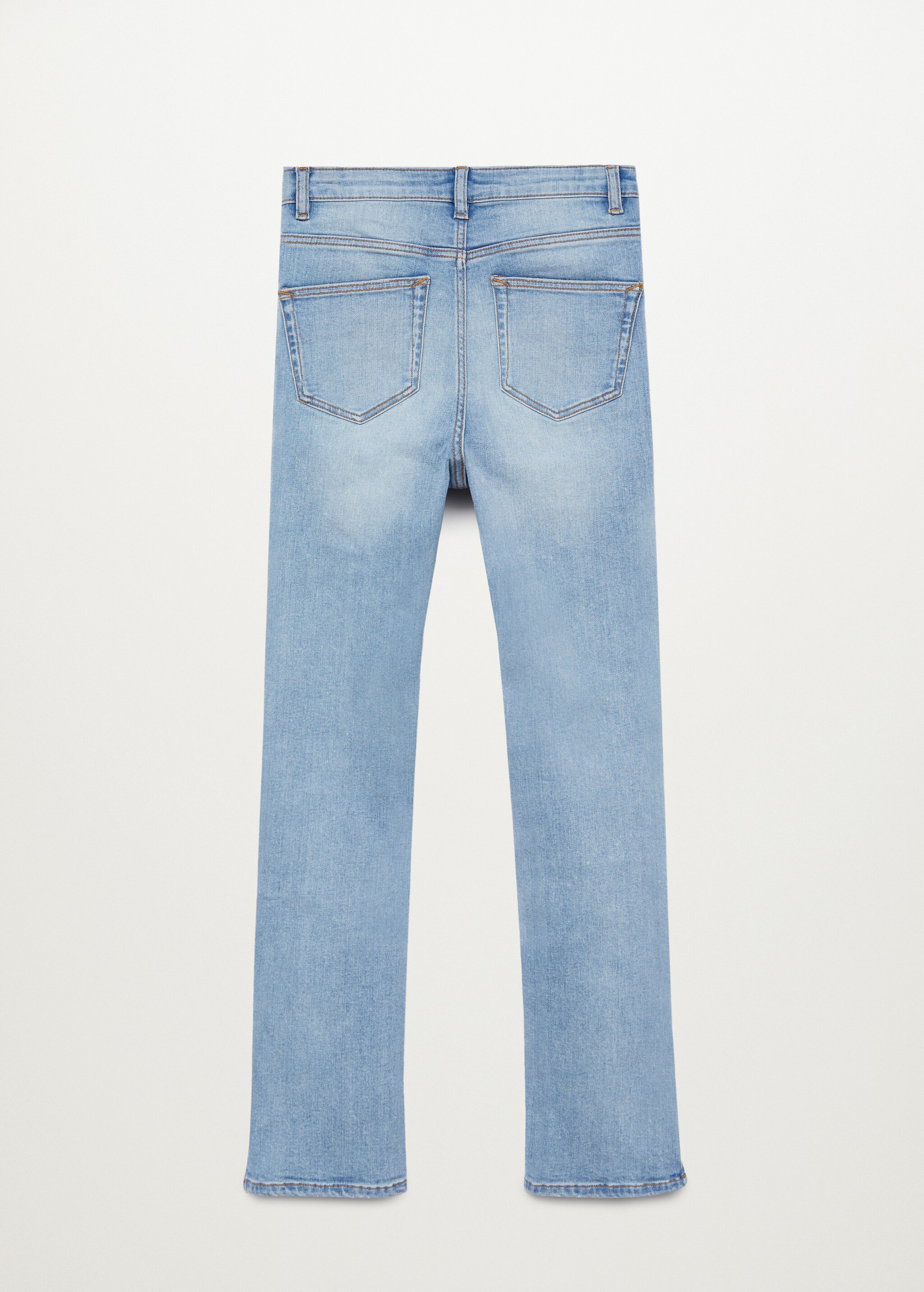 Medium Washed Jeans mit Seitenschlitzen  - Rückseite des Artikels