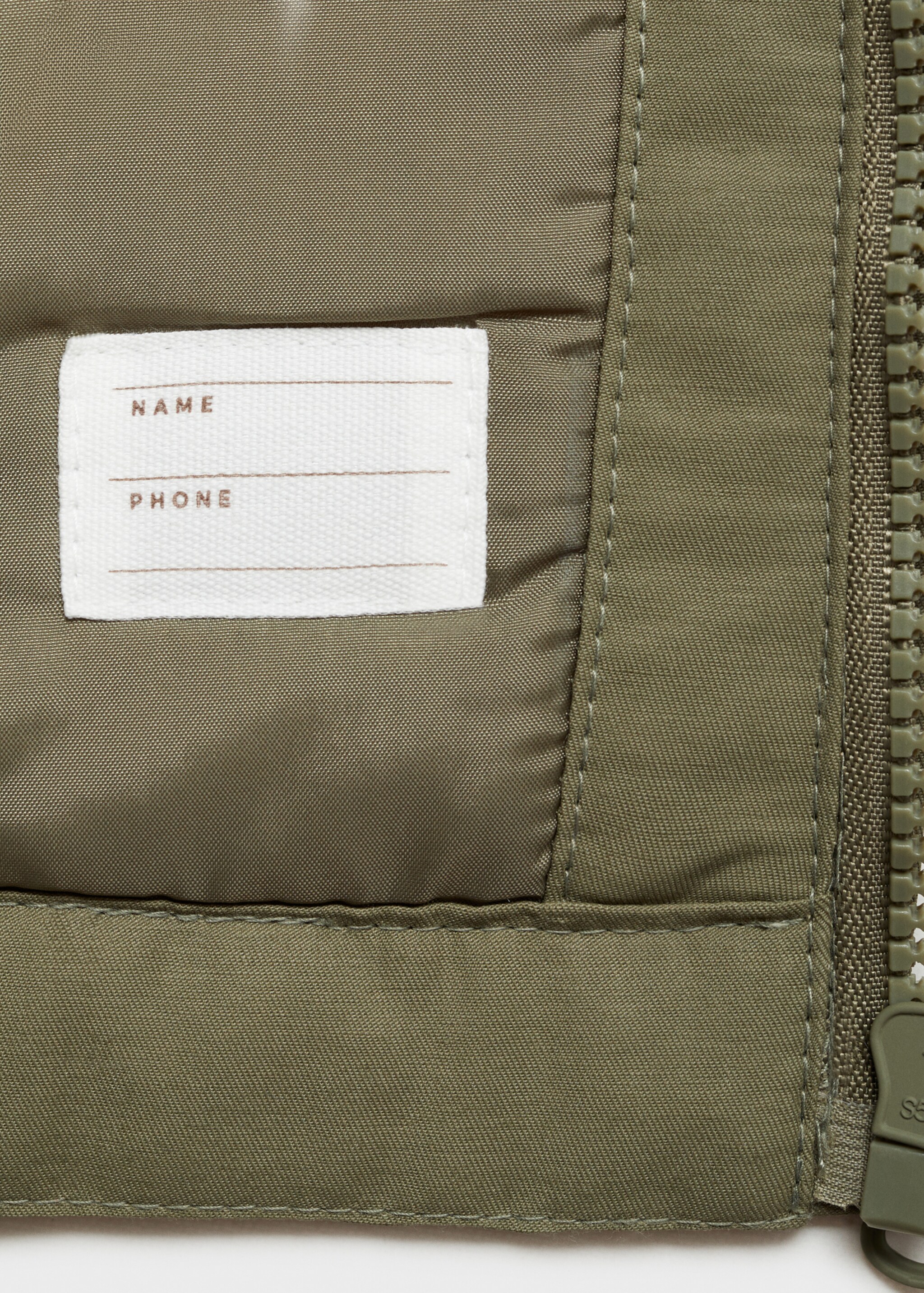 Parka with fur-effect lining - Details of the article 0, Khaki. Ref: 77077641-00.