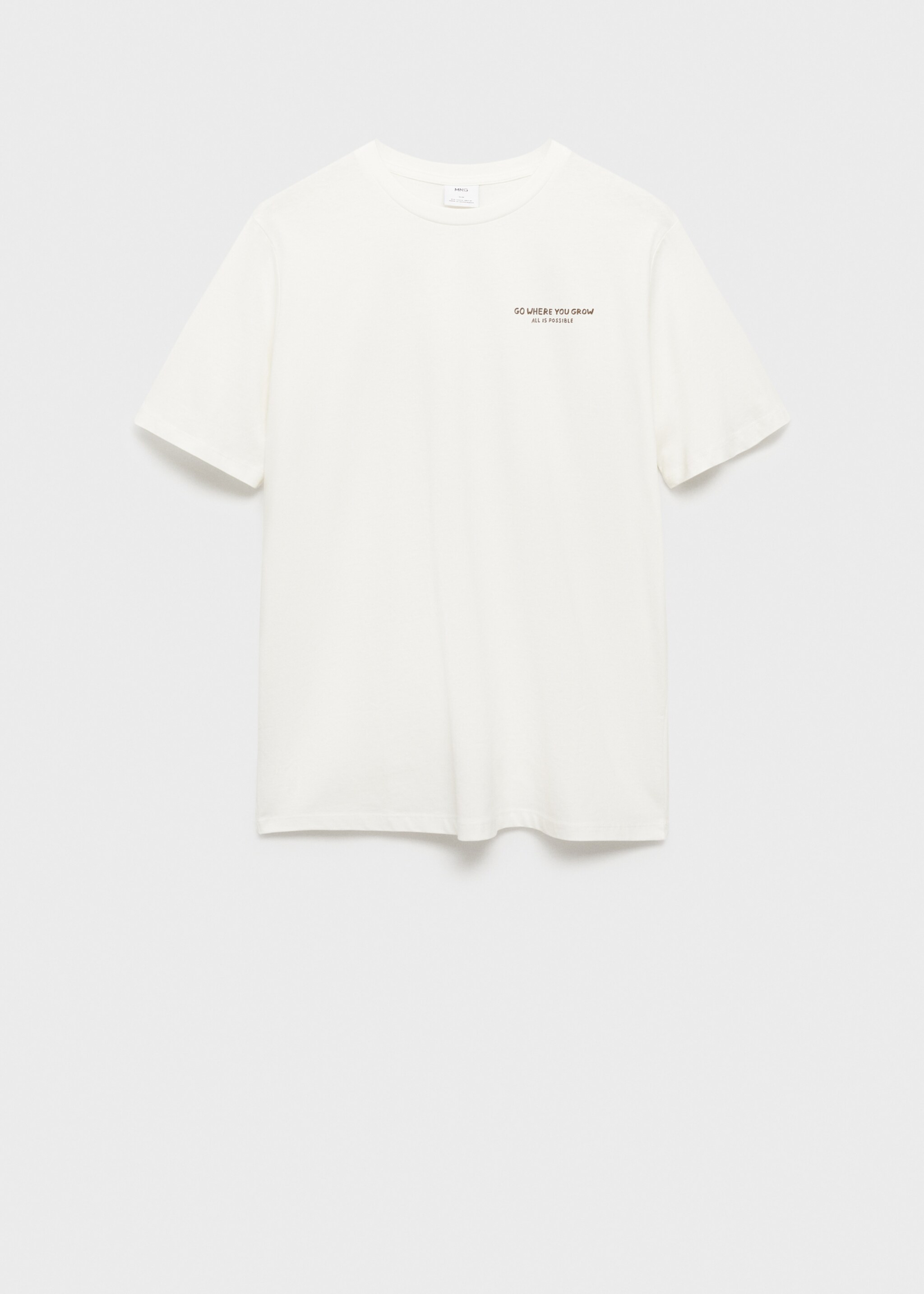Slim-fit 100% printed cotton t-shirt - Article without model